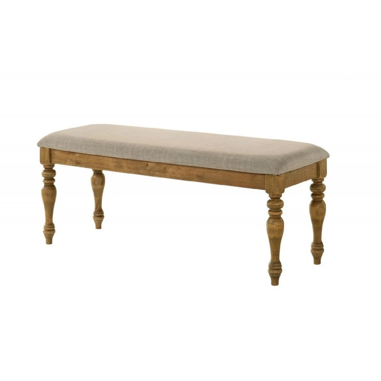 Dining Bench With Cushion - Brown - Image 7