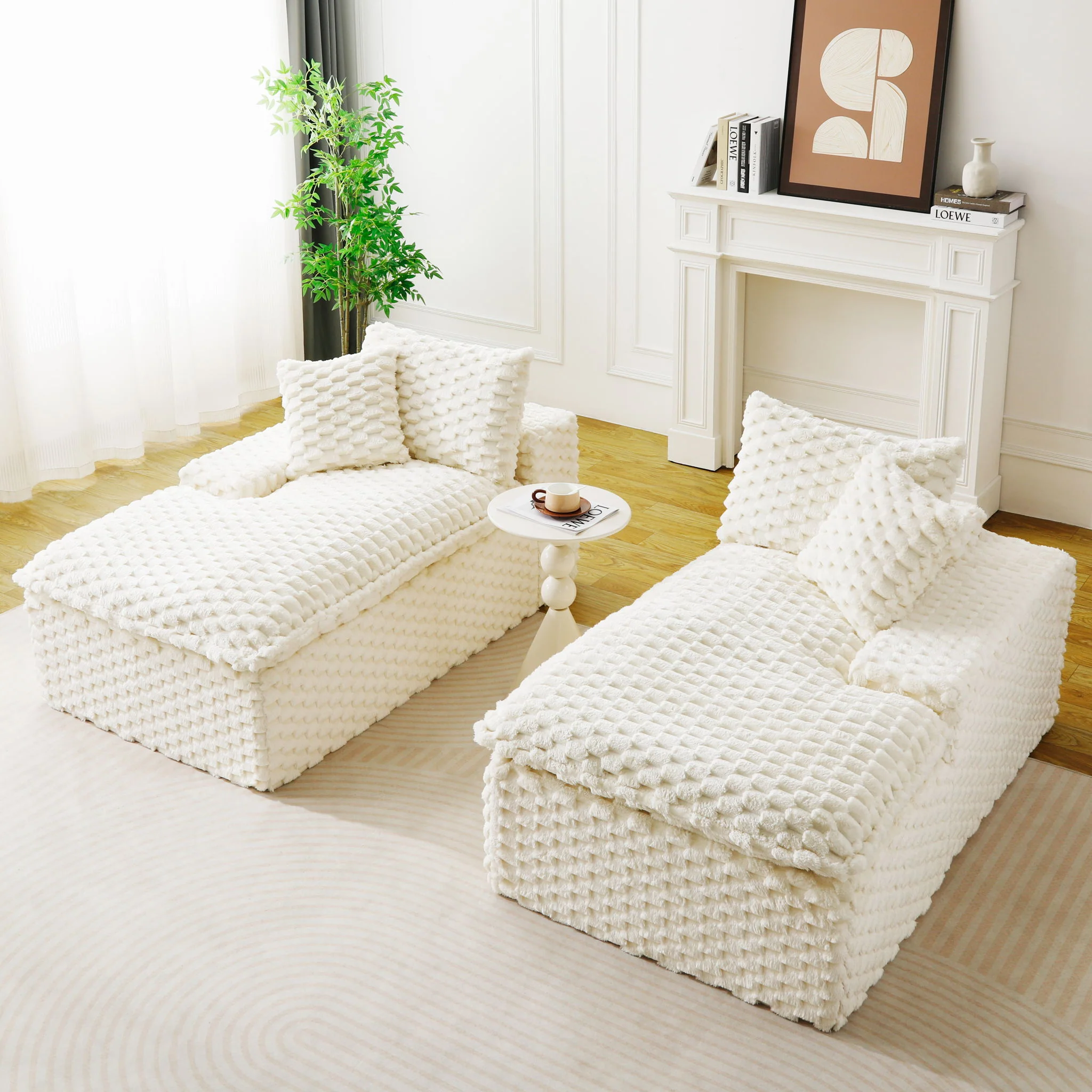 Double Chaise Lounge With Full Compressed Sponge - Image 14