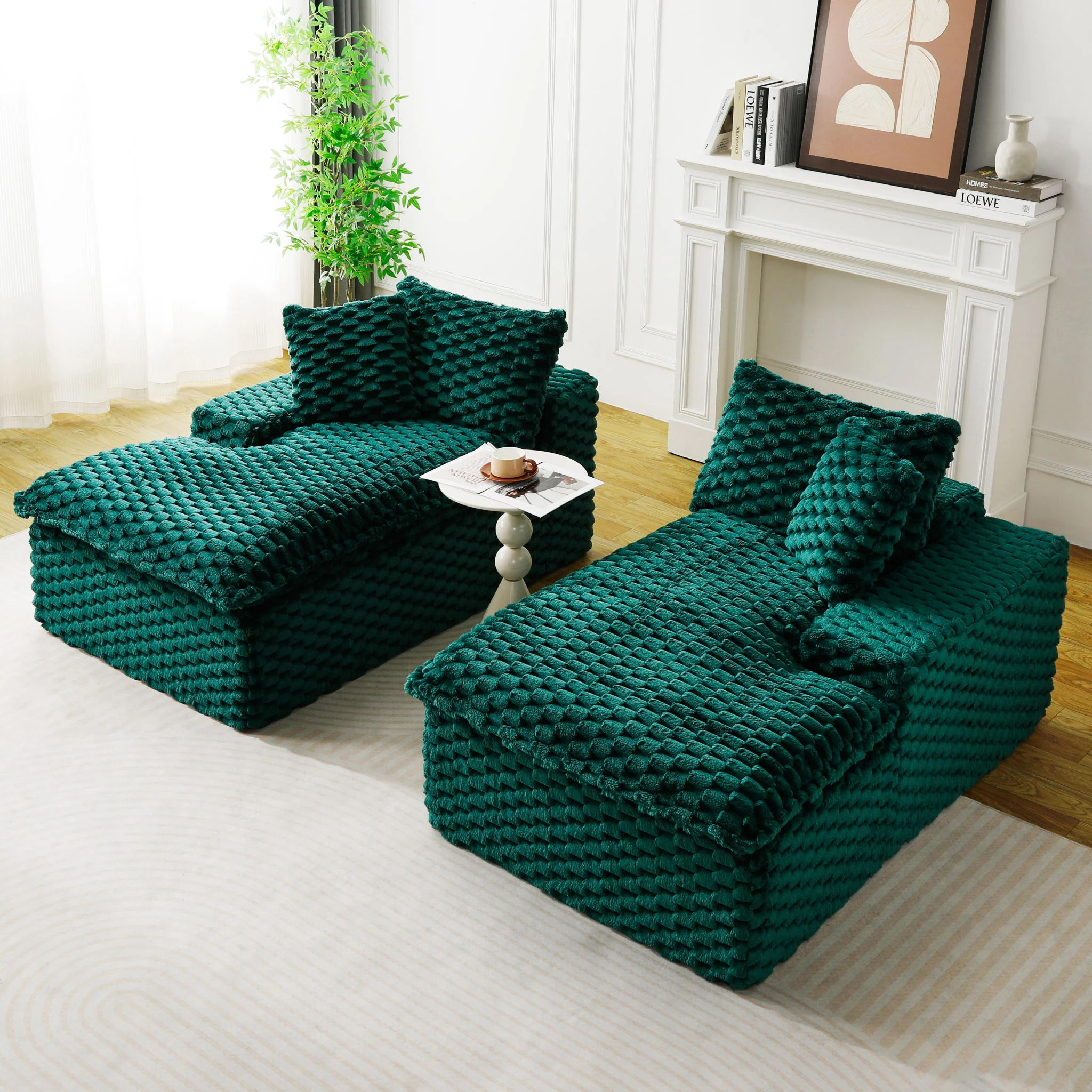 Double Chaise Lounge With Full Compressed Sponge - Image 24