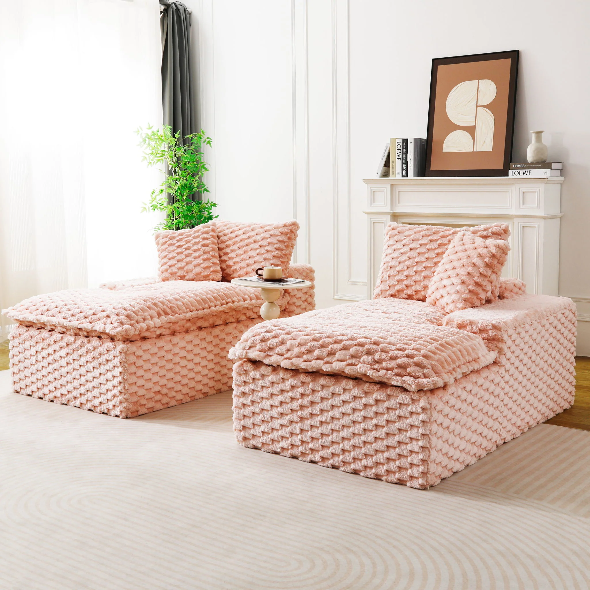 Double Chaise Lounge With Full Compressed Sponge - Image 25