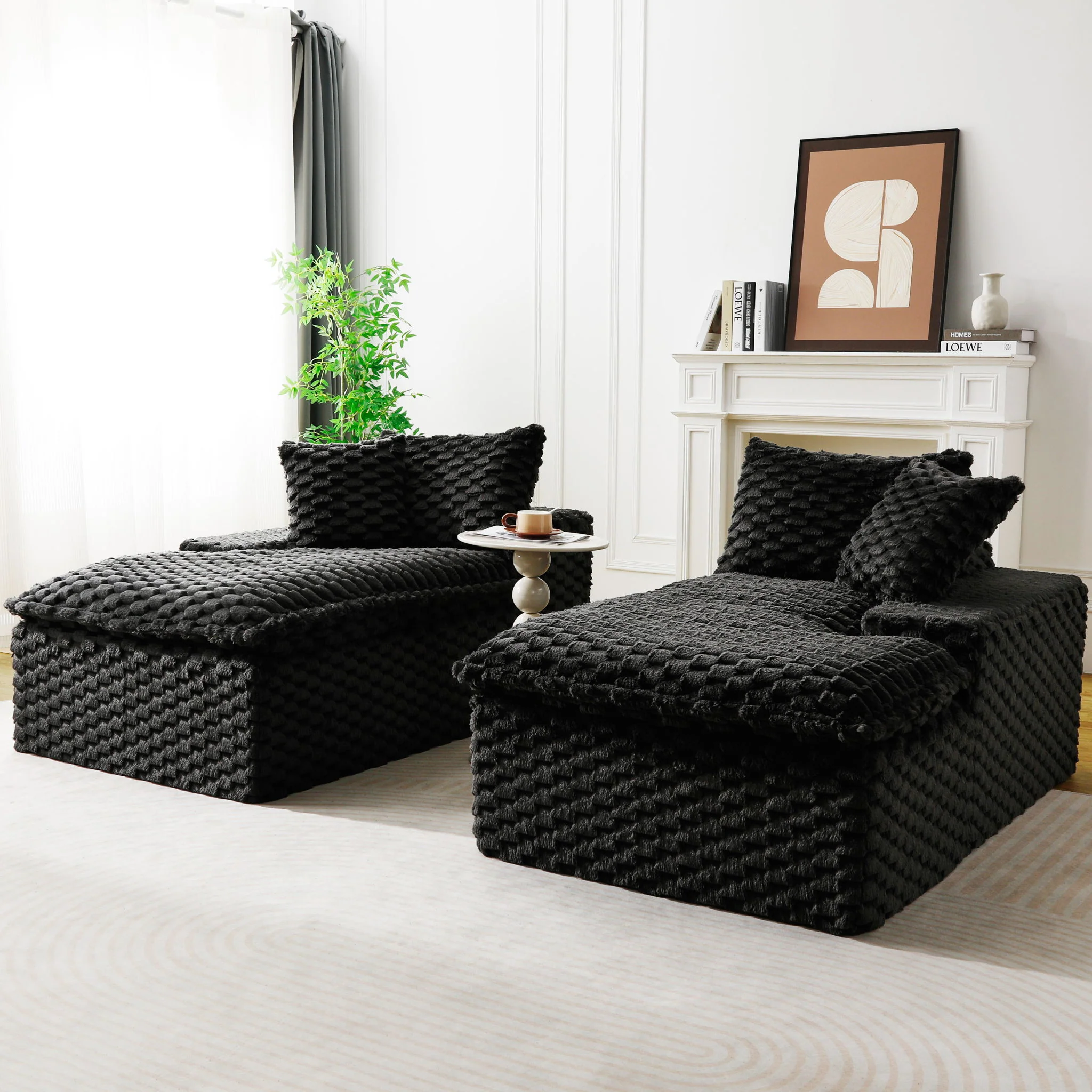 Double Chaise Lounge With Full Compressed Sponge - Image 31