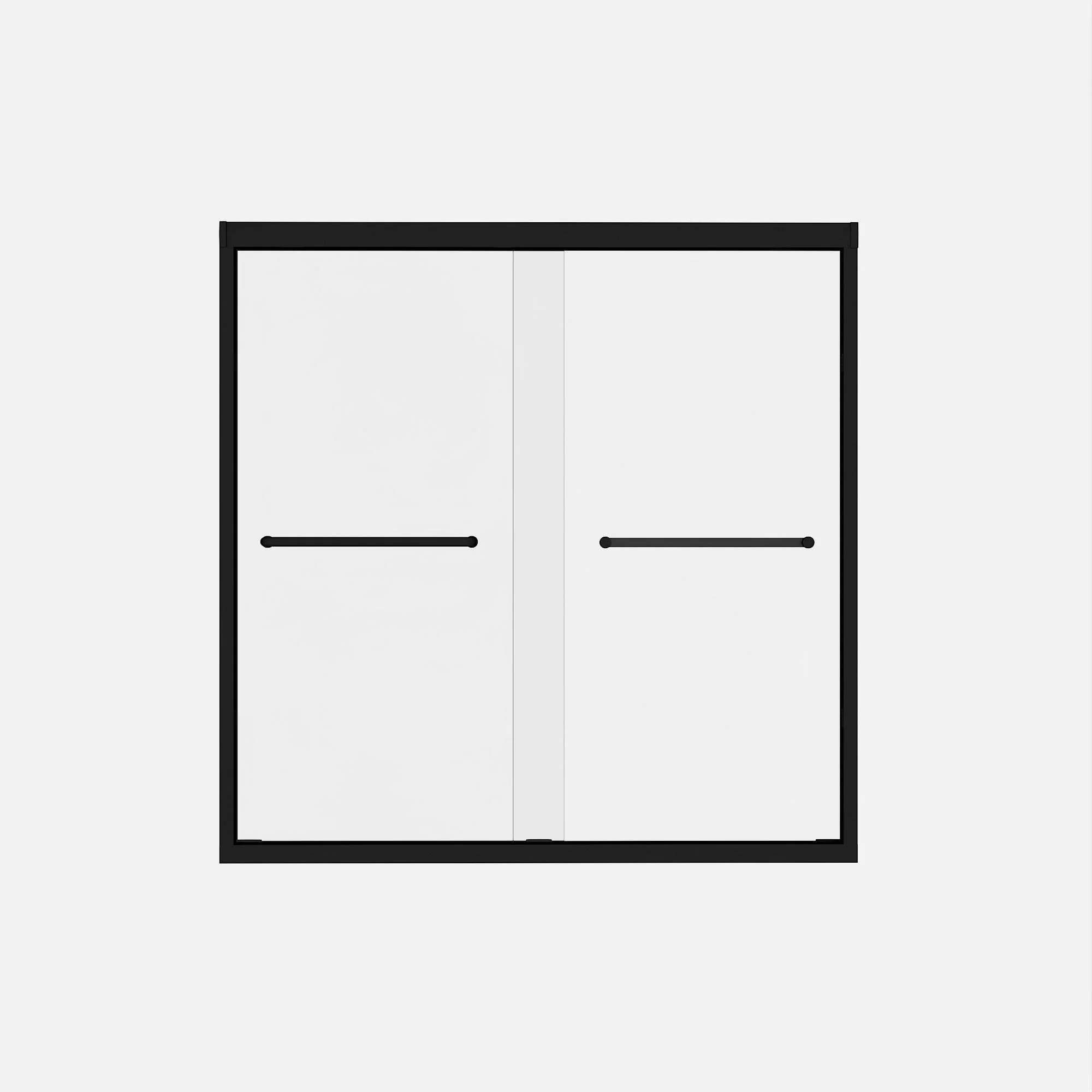 Double Sliding Shower Door With Explosion Proof Film - Image 3