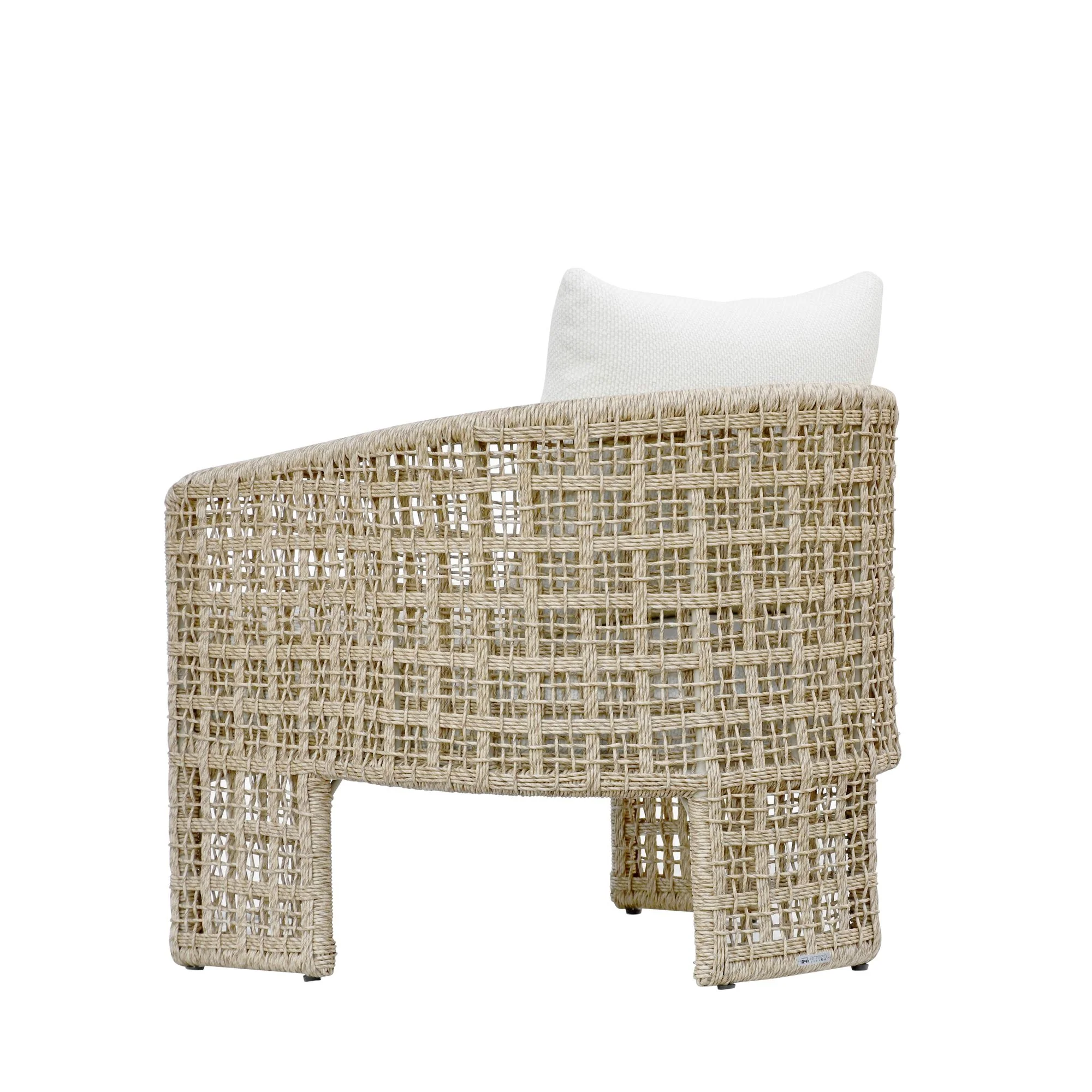 Driftbay - Powder Coated Metal Outdoor Conversation Set With Cushions - Image 9
