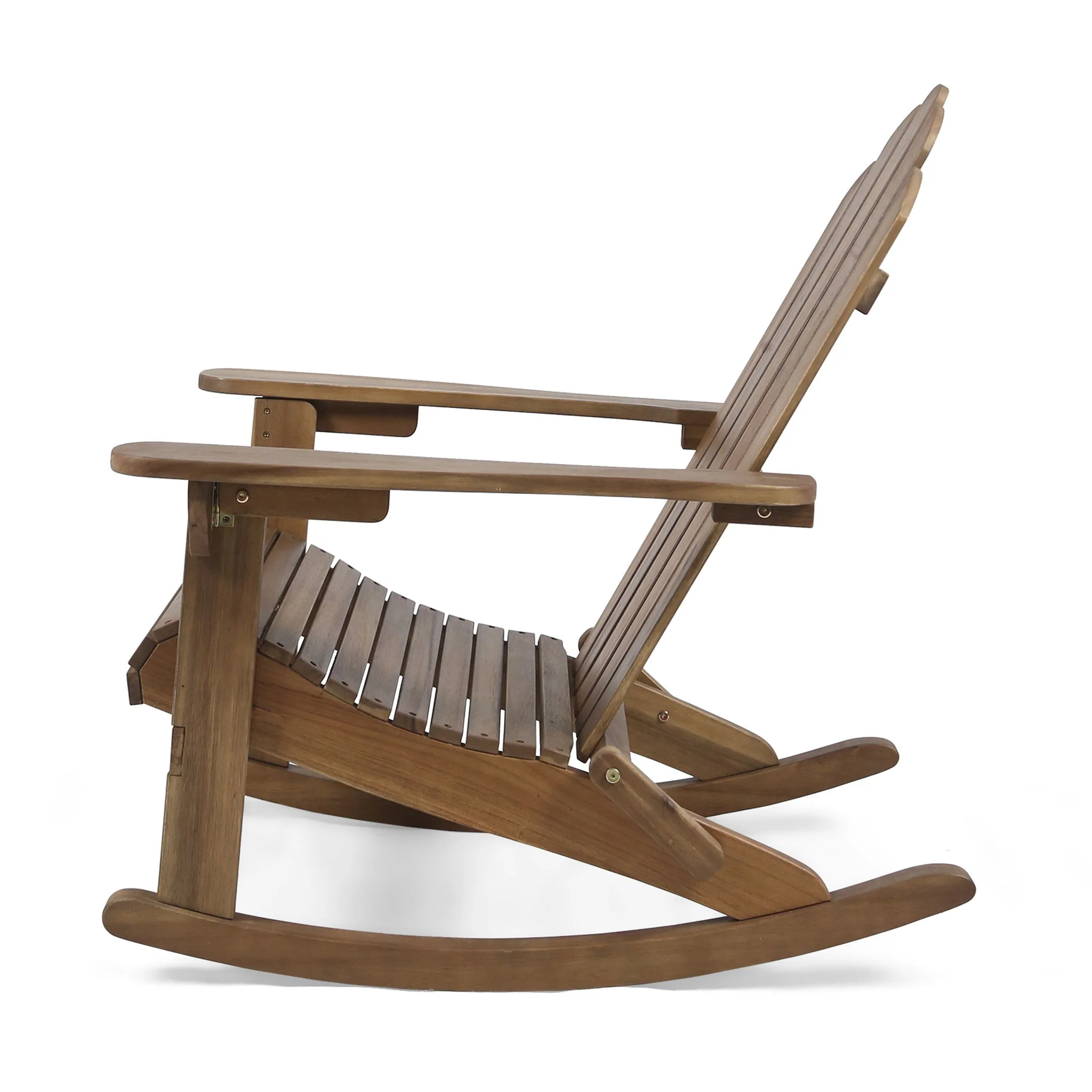 Echoes - Outdoor Acacia Wood Adirondack Rocking Chair - Image 18