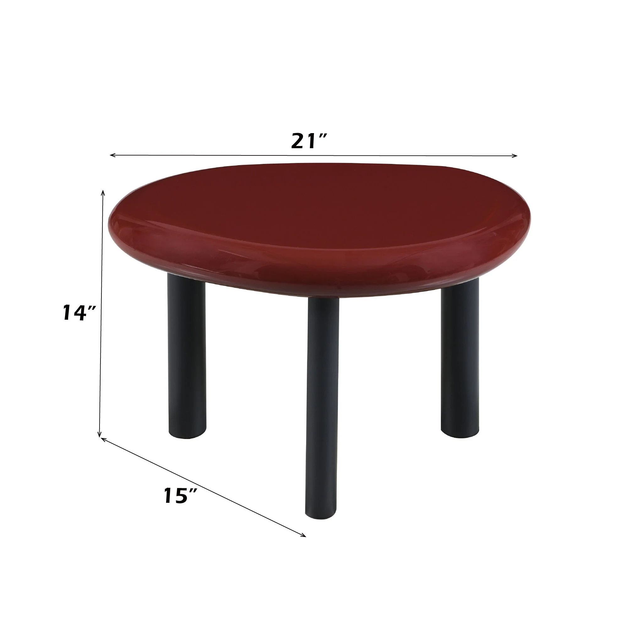 Eddie - End Table - Red - Image 5