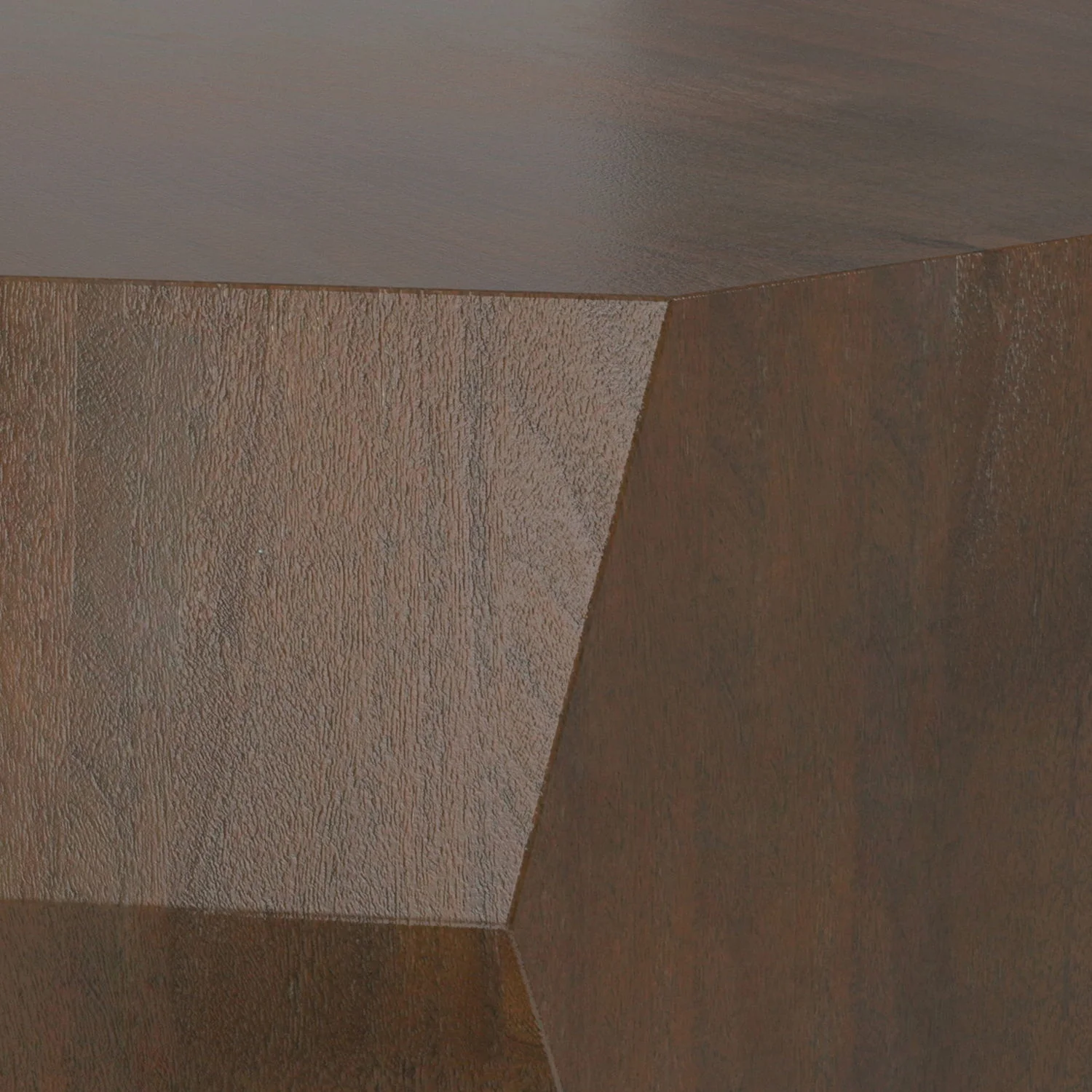 Eisley - Coffee Table With Geometric Design, - Walnut - Image 8