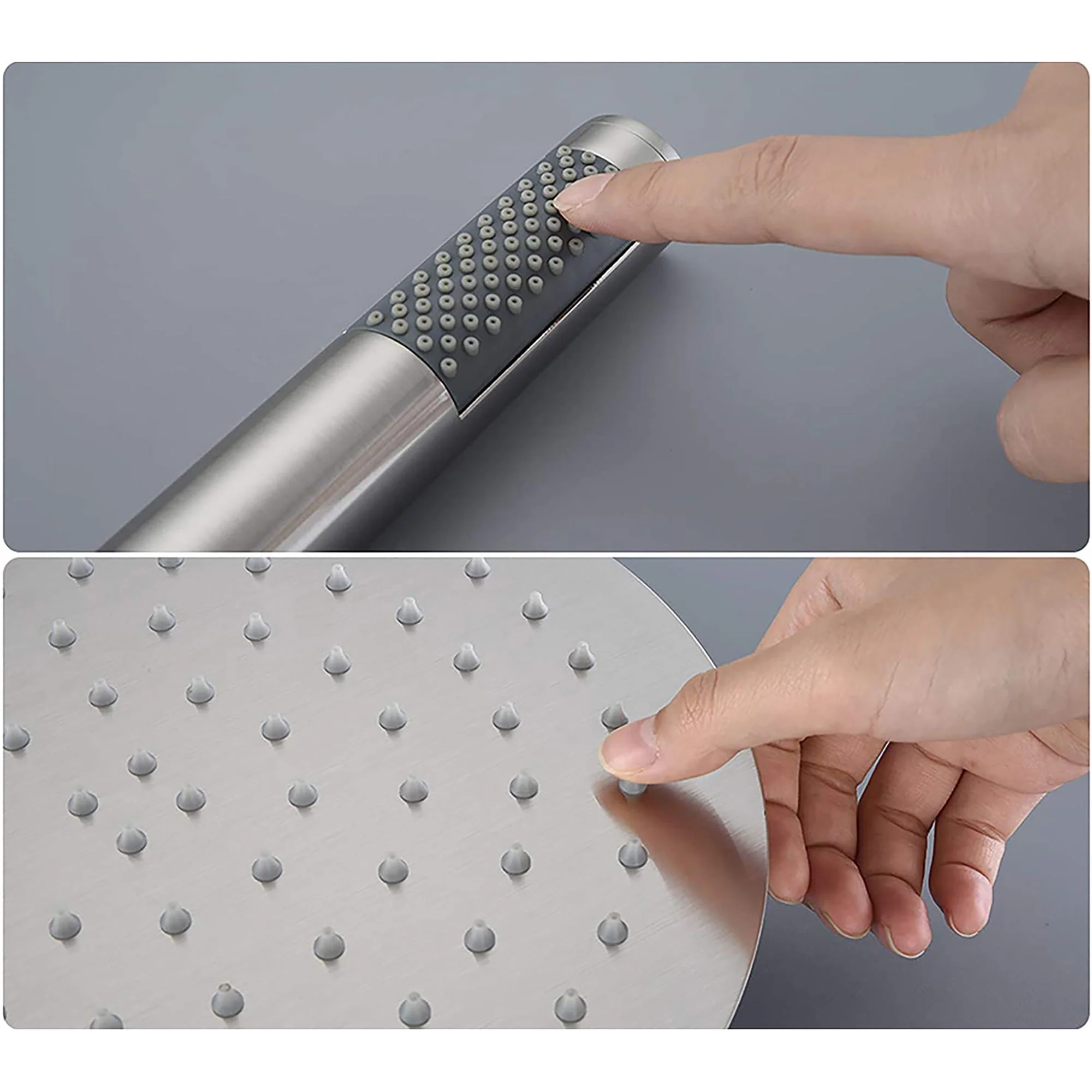 Elegant 10" Round Rain Shower Head And Handheld Set With Adjustable Tilt And Dual Modes - Image 12