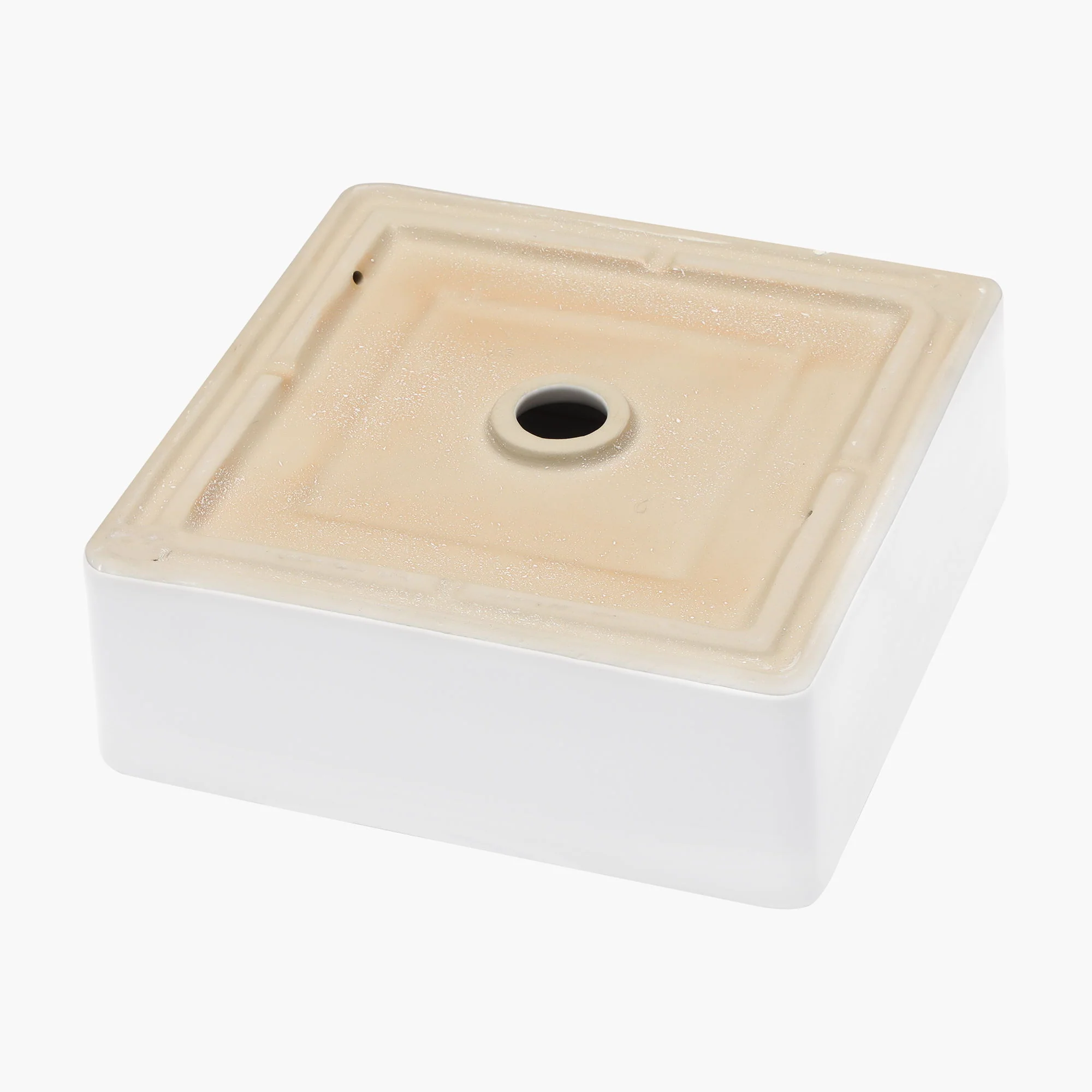 Elegant European Style Ceramic Square Vessel Bathroom Sink - White - Image 8