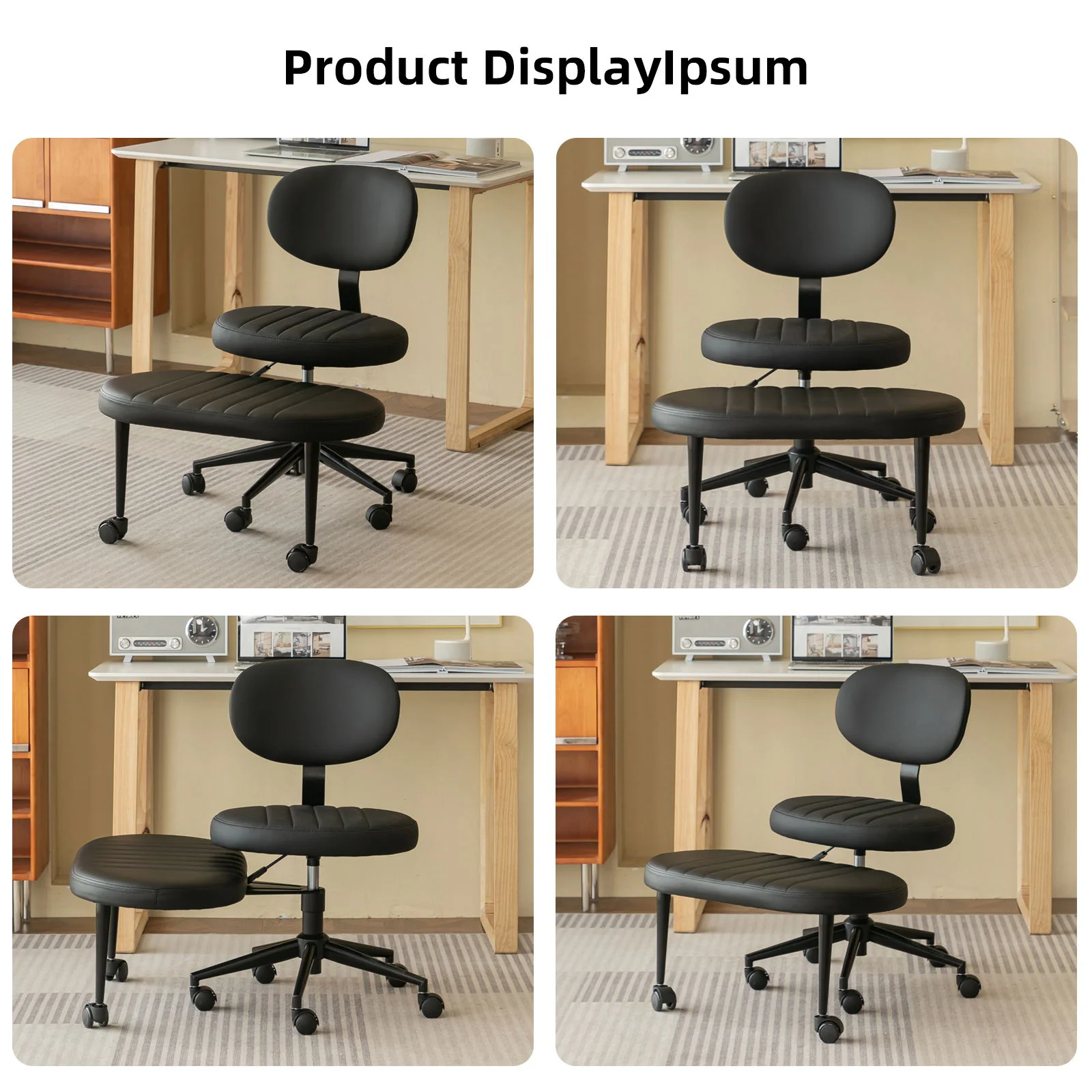 Ergonomic Cross Legged Office Chair With Back Support - Image 33