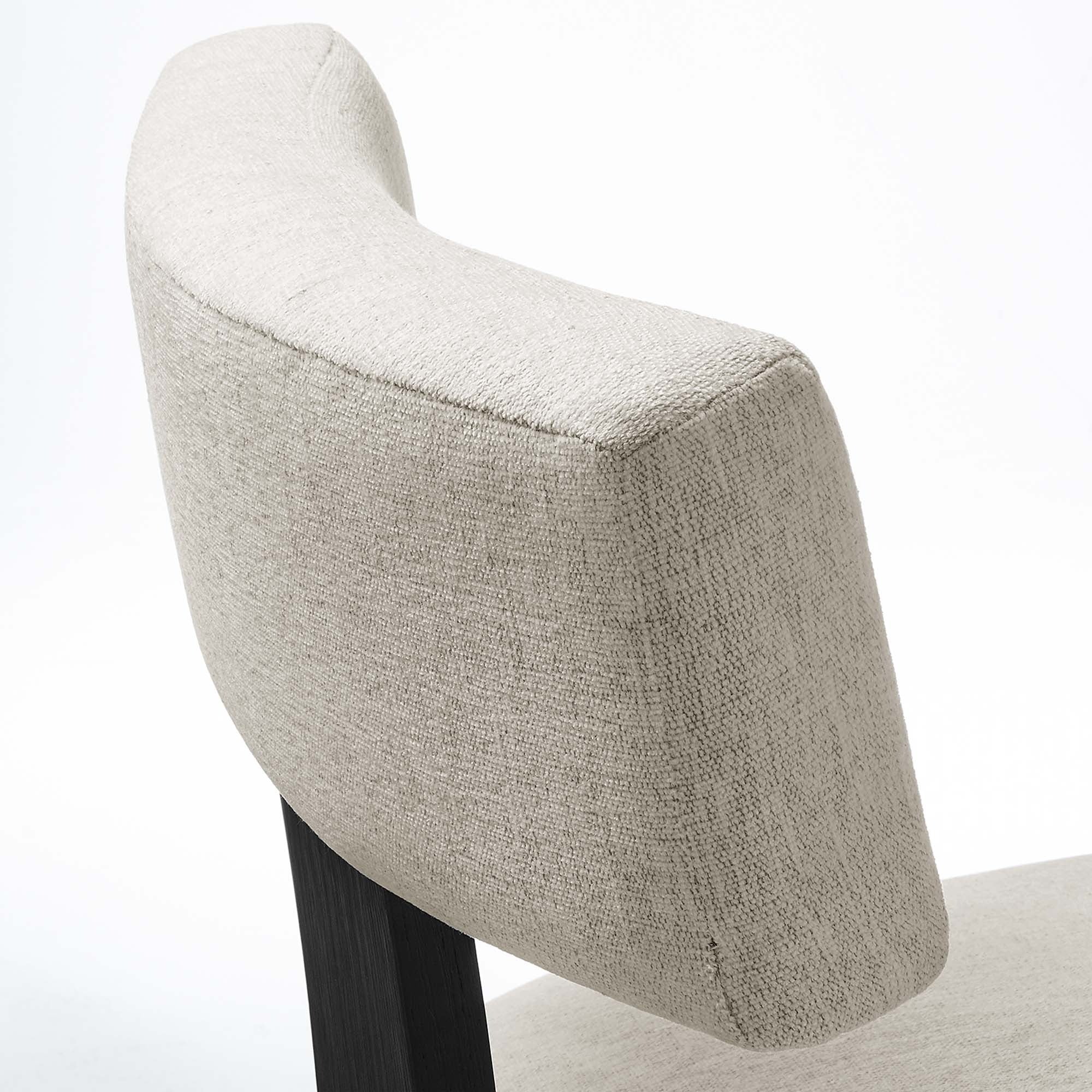 Fabric Upholstered Armless Dining Chair Set of 2 – Modern Wood Base - Image 31