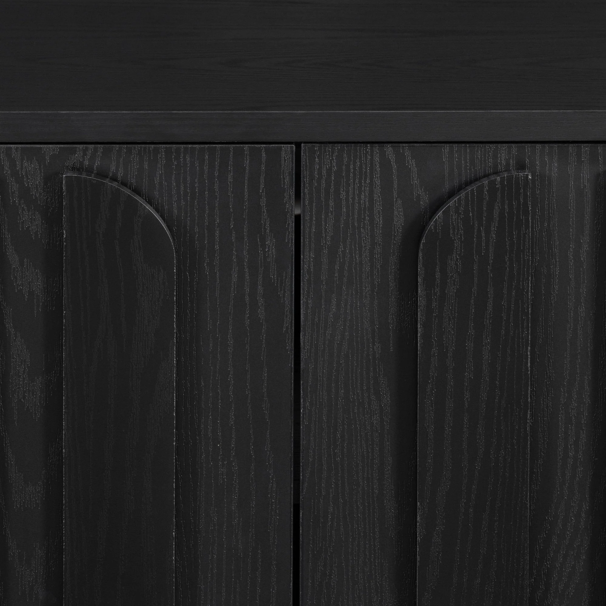 Farmhouse TV Stand, Storage Media Console With Adjustable Shelves & 3 Cable Holes - Image 13