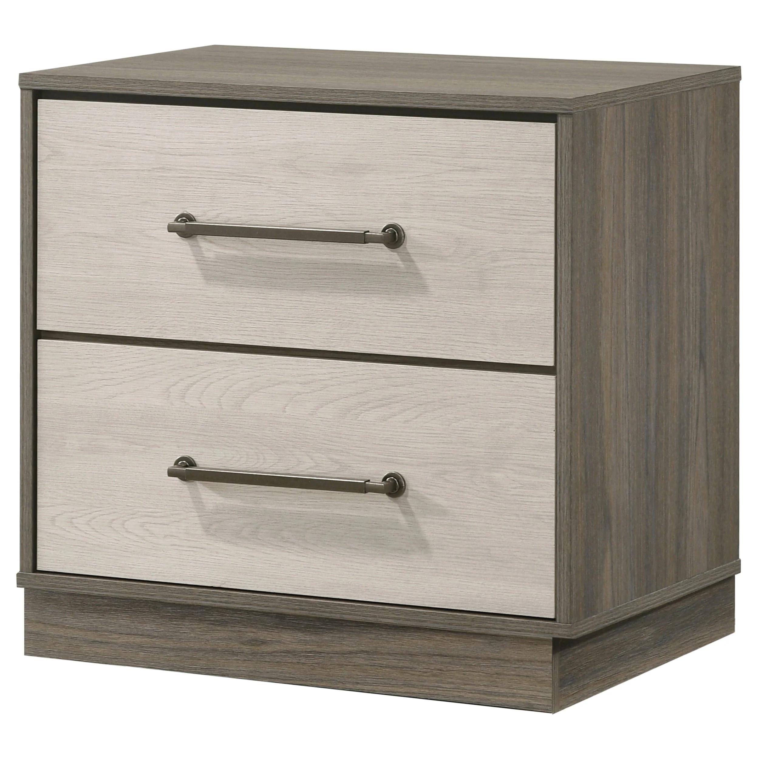 Fenwick 2-Drawer Nightstand, Grey Oak - Image 2