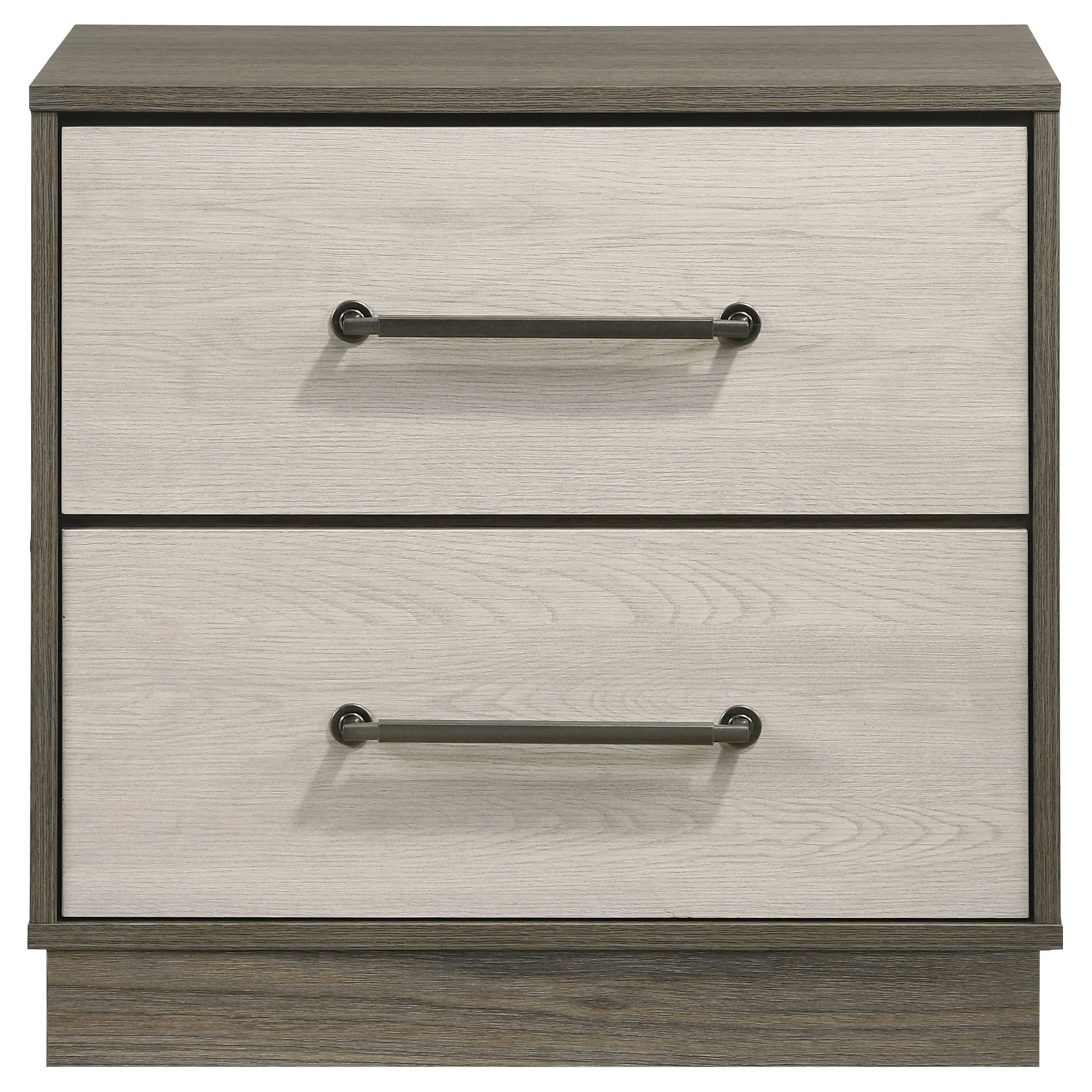 Fenwick 2-Drawer Nightstand, Grey Oak - Image 3