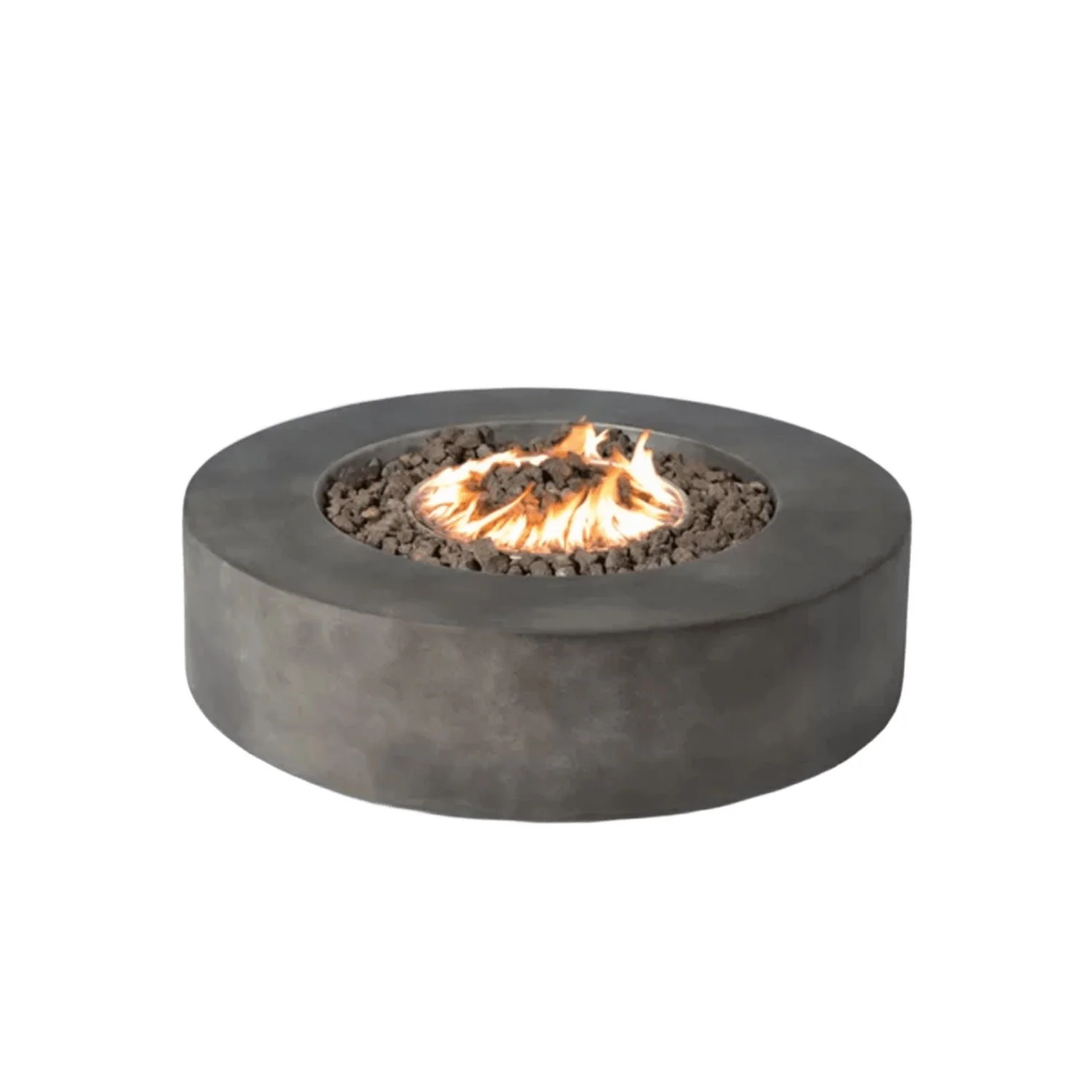 Fiber Reinforced Outdoor Fire Pit Table - Black / Gray - Image 3