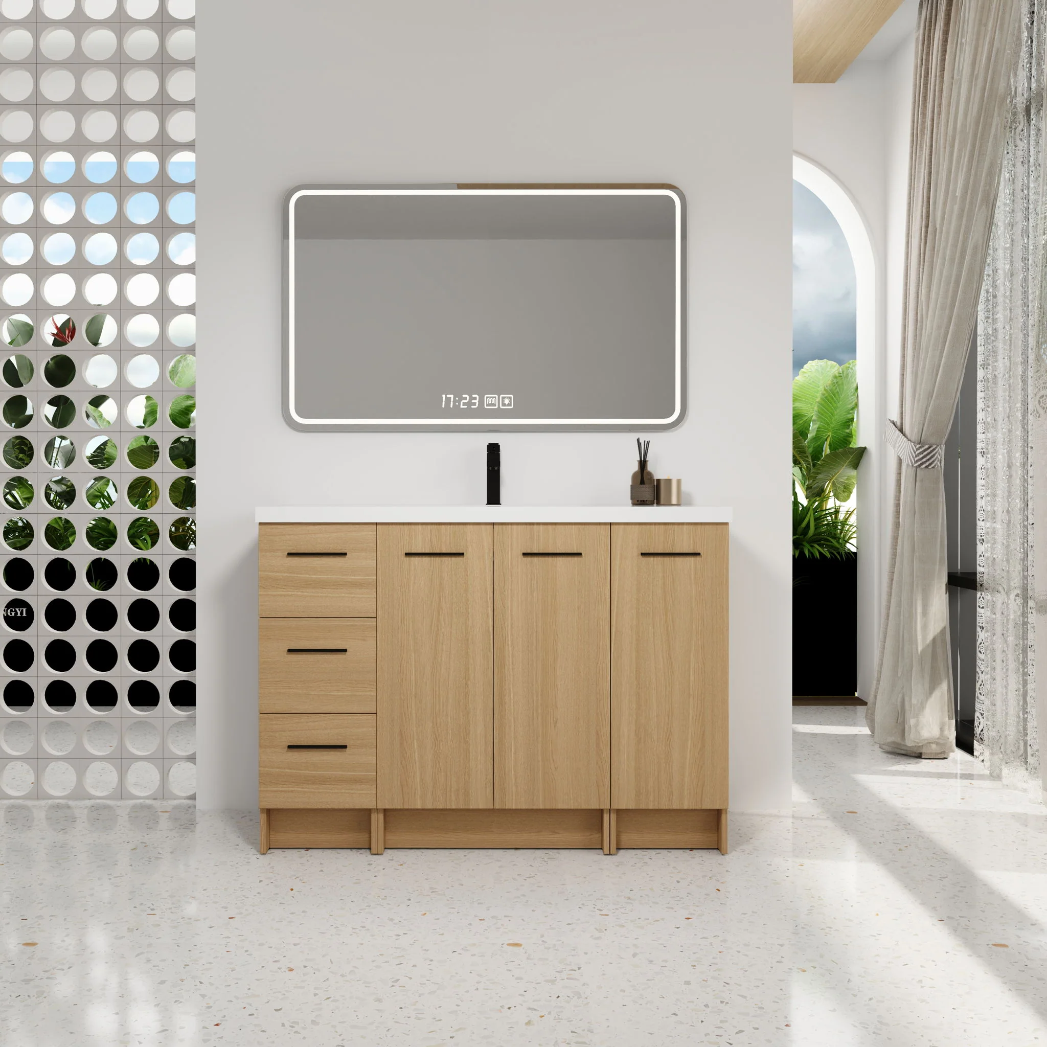 Floating Bathroom Vanity With Sink, Modular Cabinet - Image 17