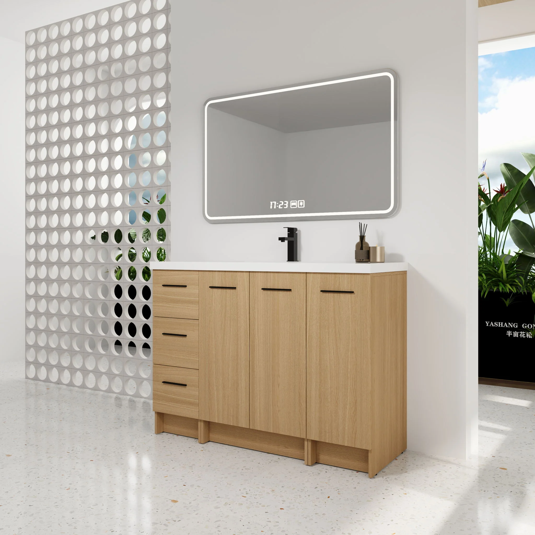 Floating Bathroom Vanity With Sink, Modular Cabinet - Image 4