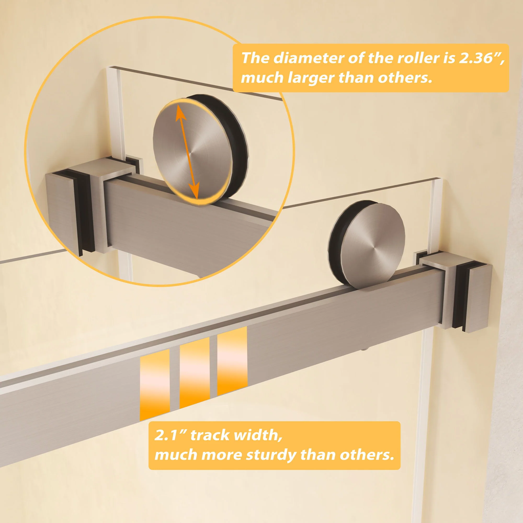 Frameless Double Sliding Shower Door - Image 22