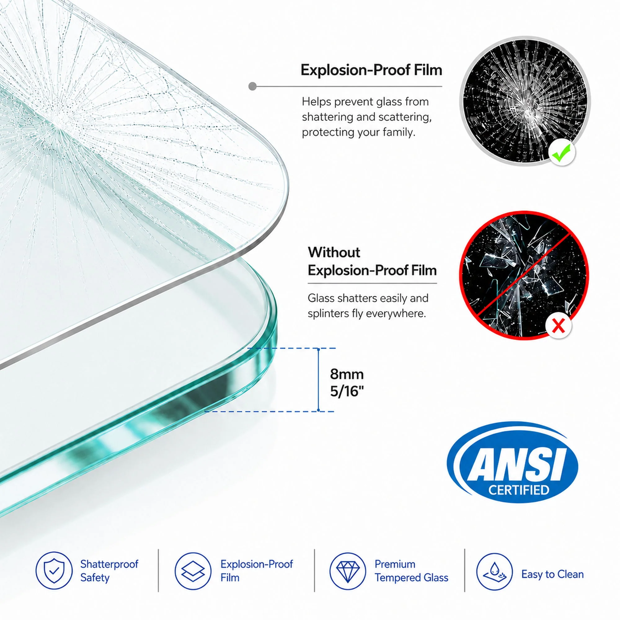 Frameless Shower Door With Soft Closing - Image 13