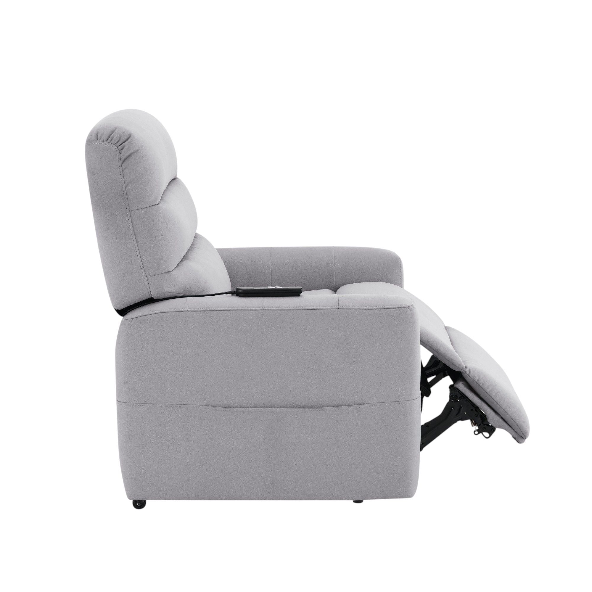 Freddie - Power Motion Recliner With Lift - Gray - Image 6