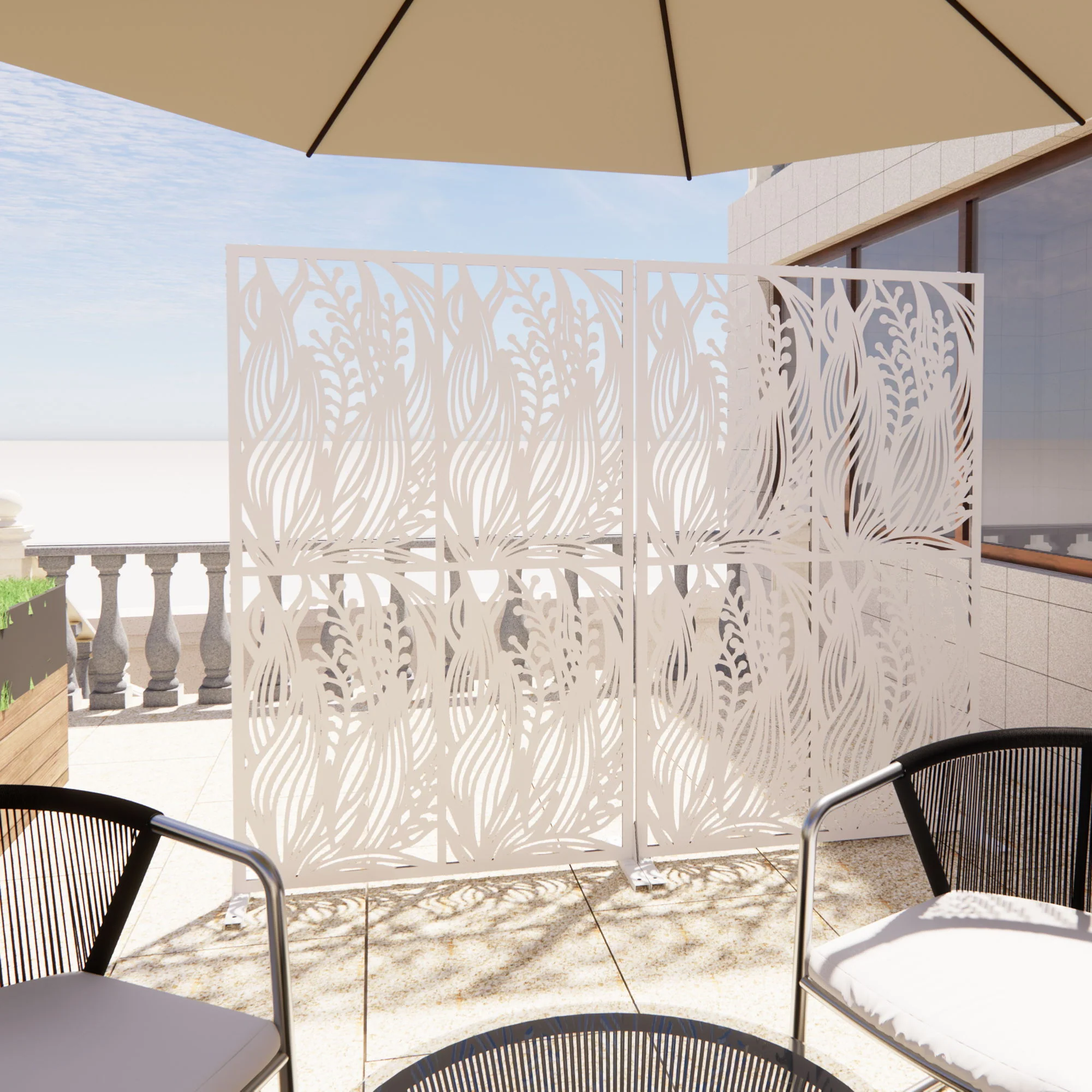 Free Standing Decorative Privacy Screen, Outdoor And Indoor Divider - Image 14