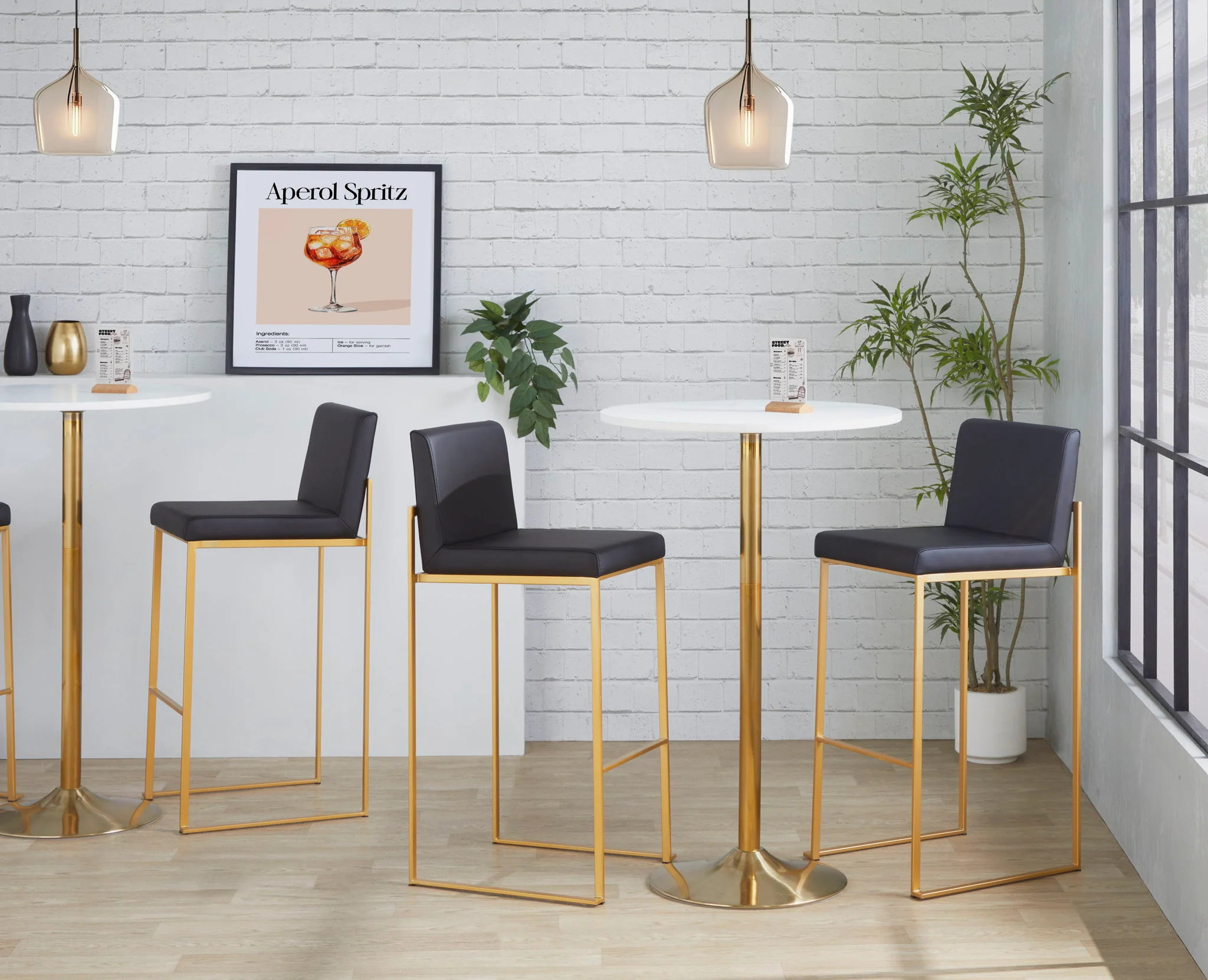 Fuji - Contemporary Design High Back Barstool - Image 36