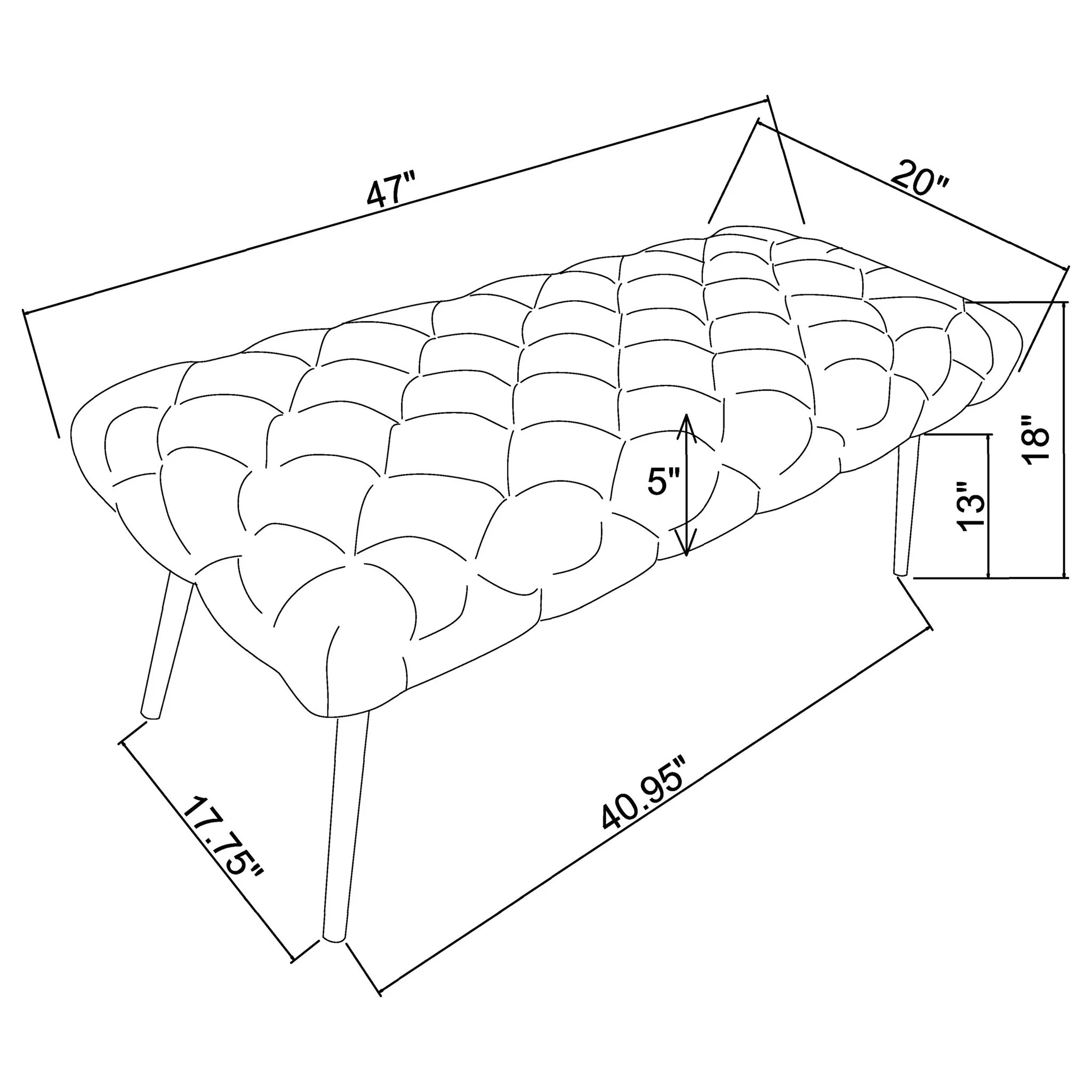 Galiano - Tufted Bench - Image 13