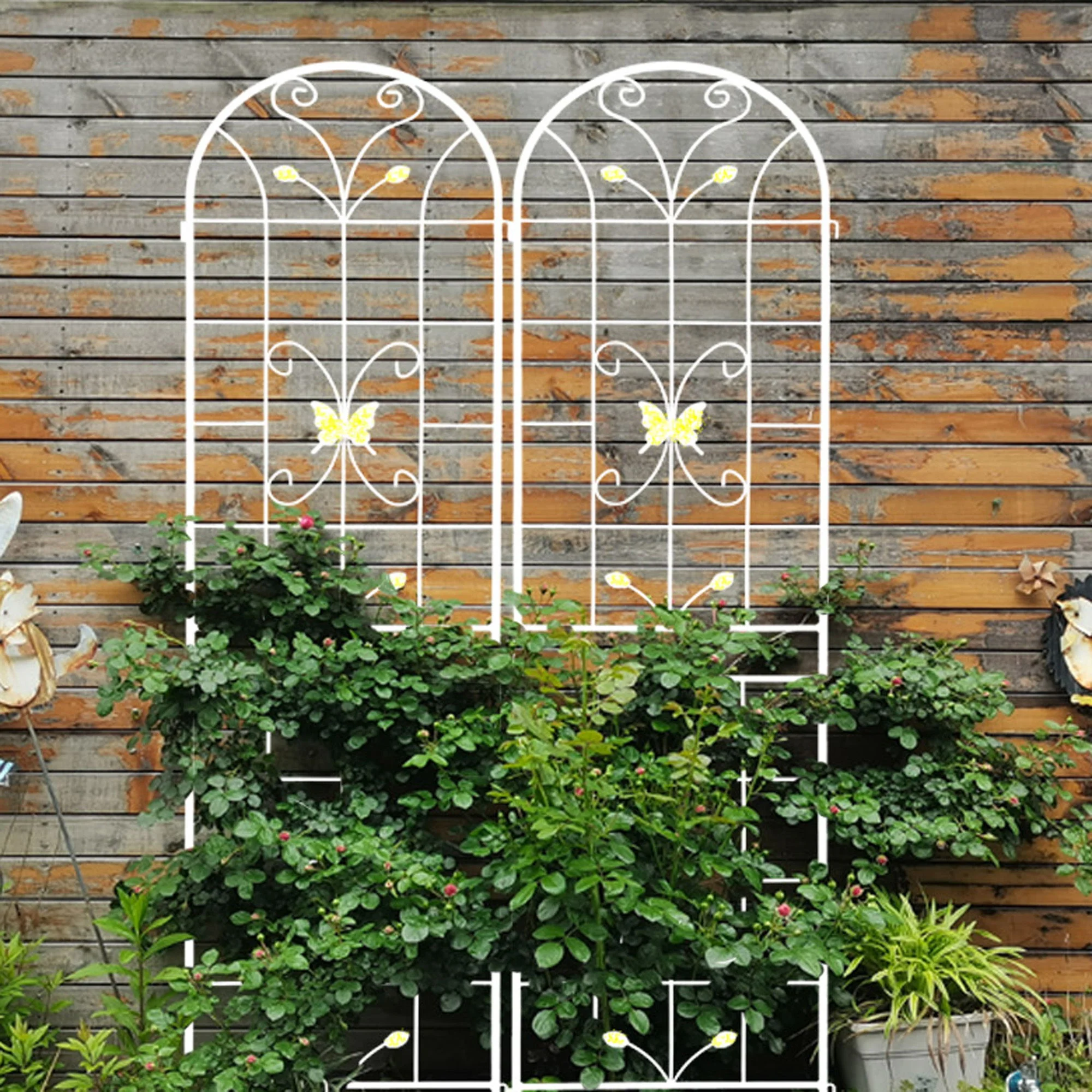 Garden Metal Trellis Rustproof Trellis For Climbing Plants Outdoor Flower Support - Image 12
