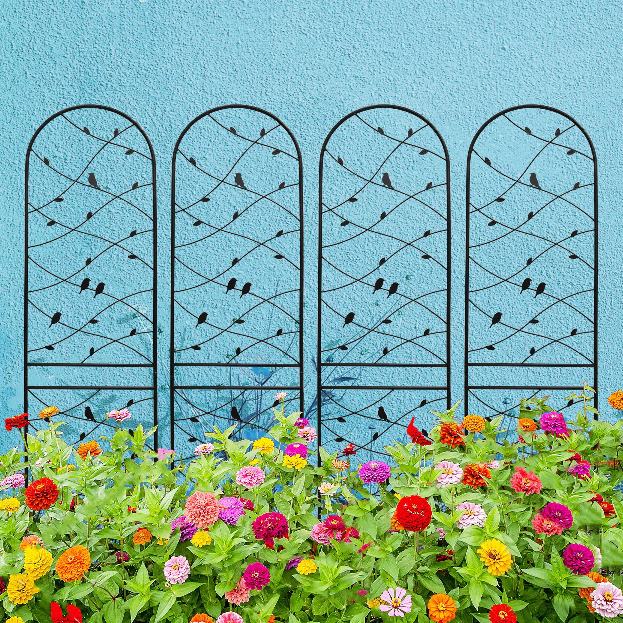 Garden Rustproof Trellis For Climbing Plants - Image 5