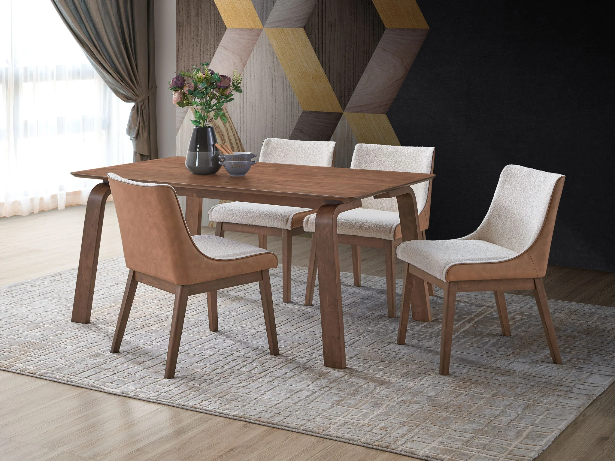 Ginny - Dining Table - Walnut - Image 3