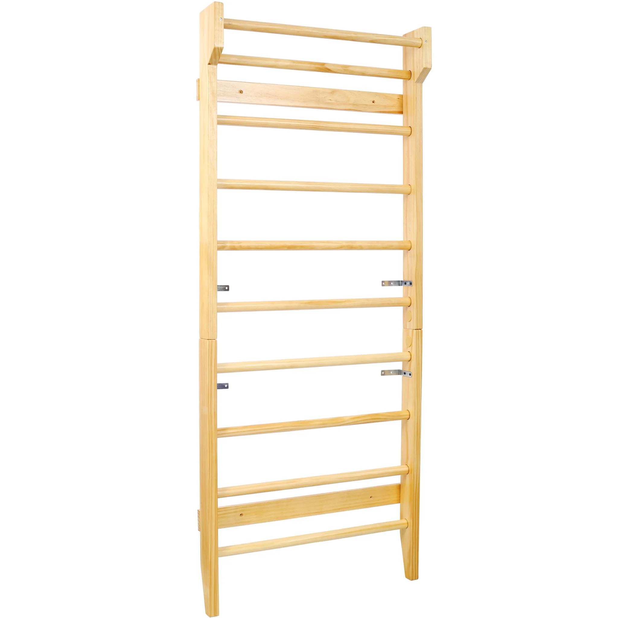 Gymnastics Stall Bar Multi Use Swedish Ladder For Home Gym And Physical Therapy - Natural - Image 4