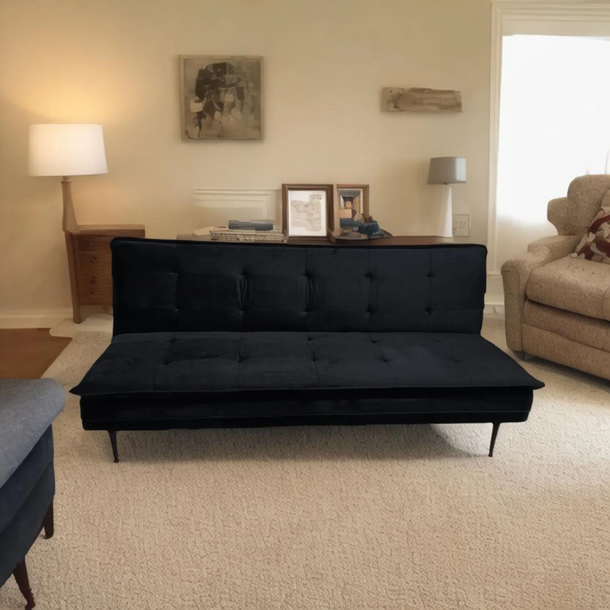 Gyuri - Upholstered Sofa - Black - Image 5