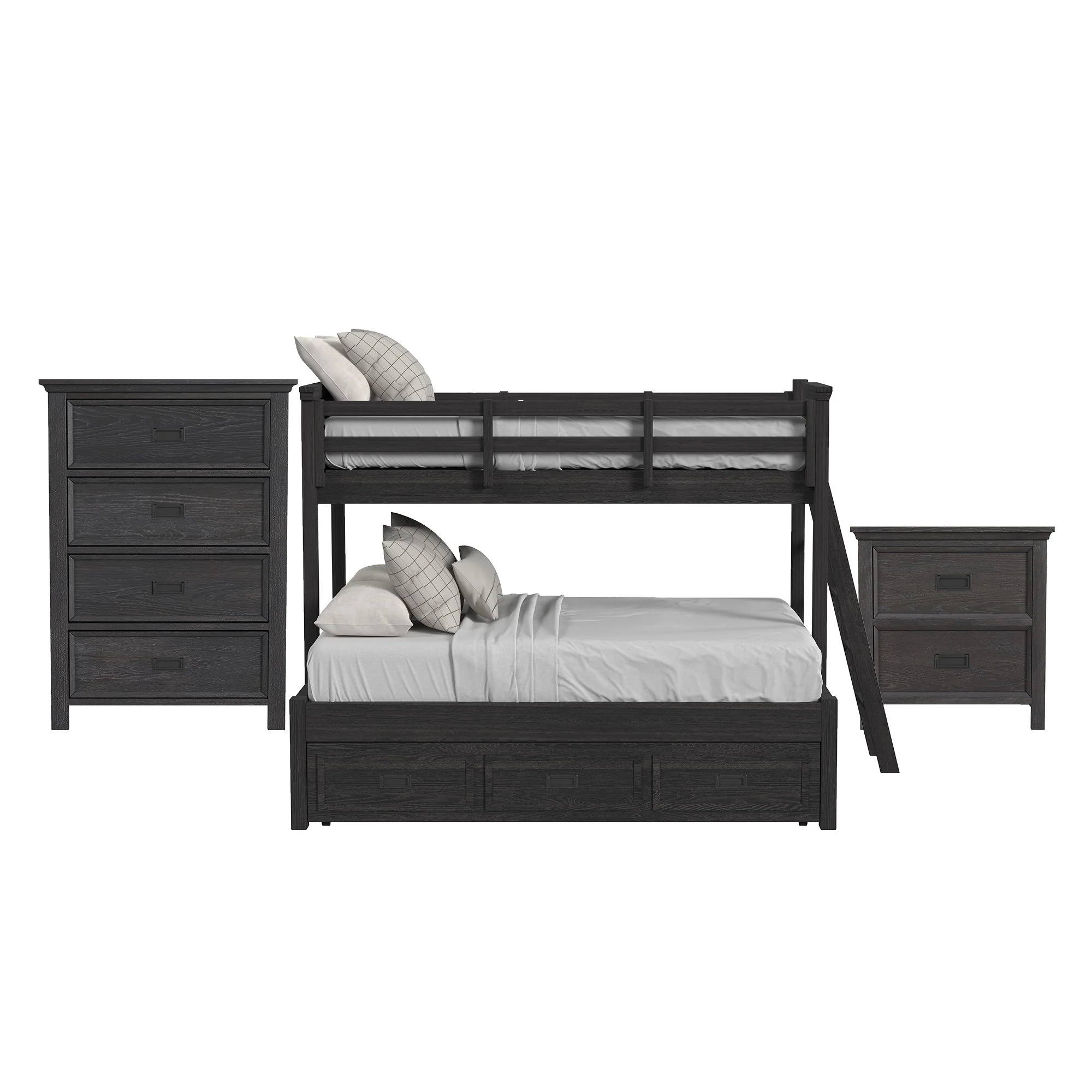 Hampton Kids - Bunk With Ladder And Trundle Bedroom Set - Image 5