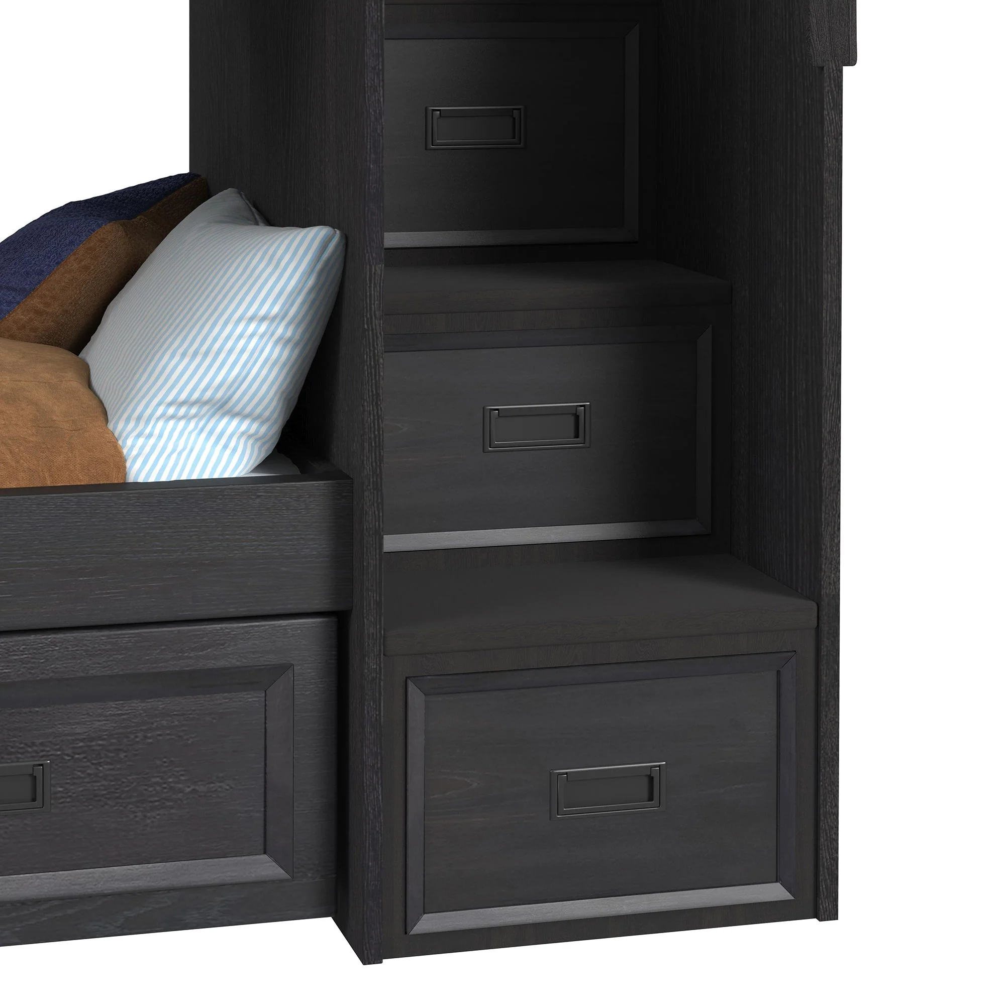 Hampton Kids - Bunk With Staircase And Trundle Bedroom Set - Image 21