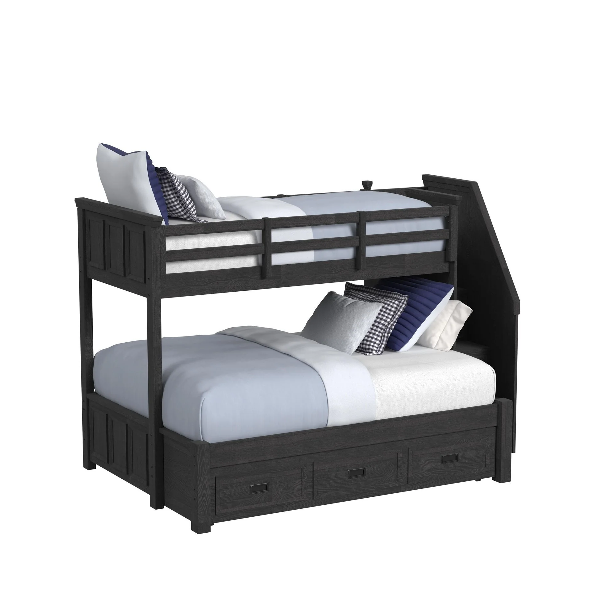 Hampton Kids - Bunk With Staircase And Trundle Bedroom Set - Image 25