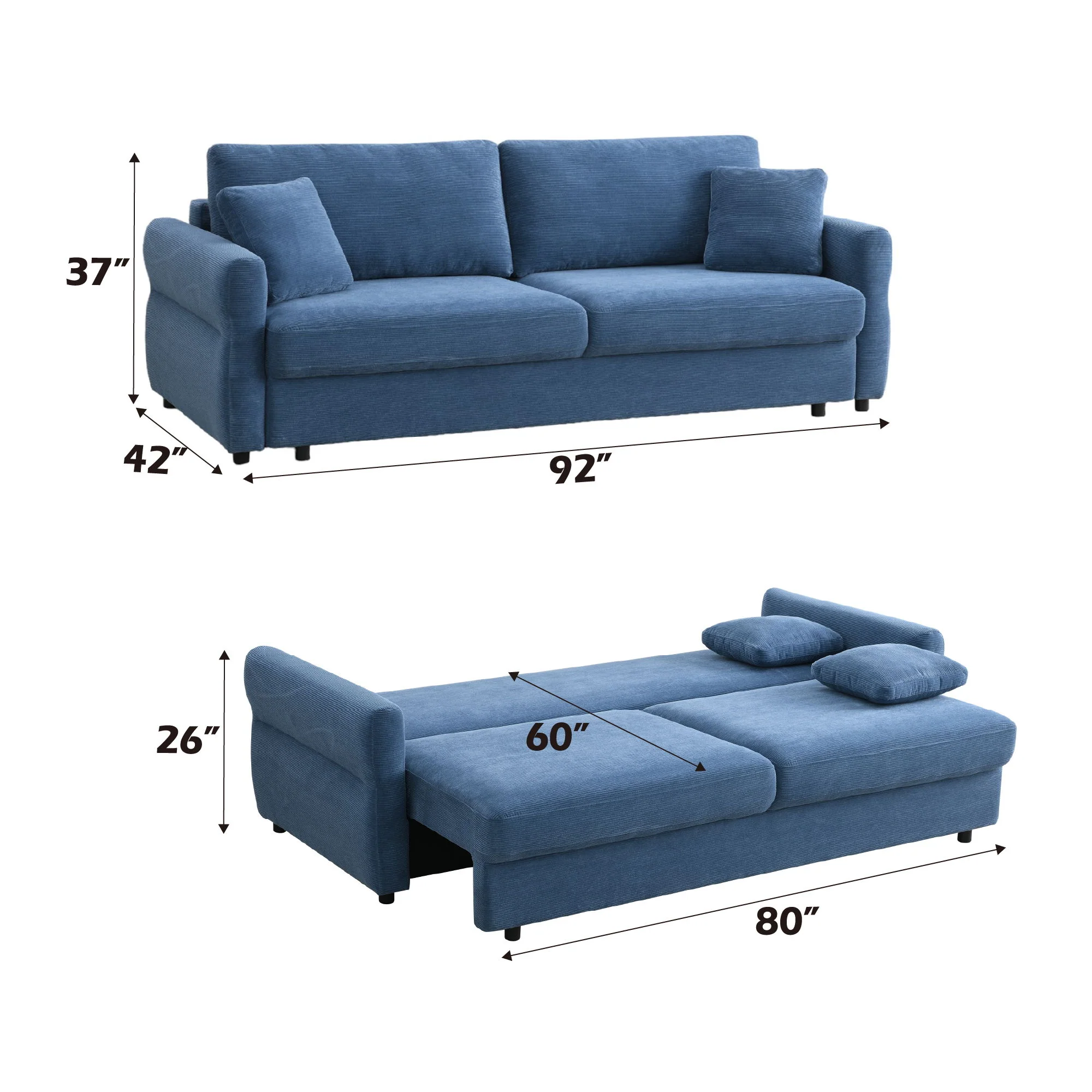 Haran - Pull Out Sleeper Sofa With Storage - Image 15
