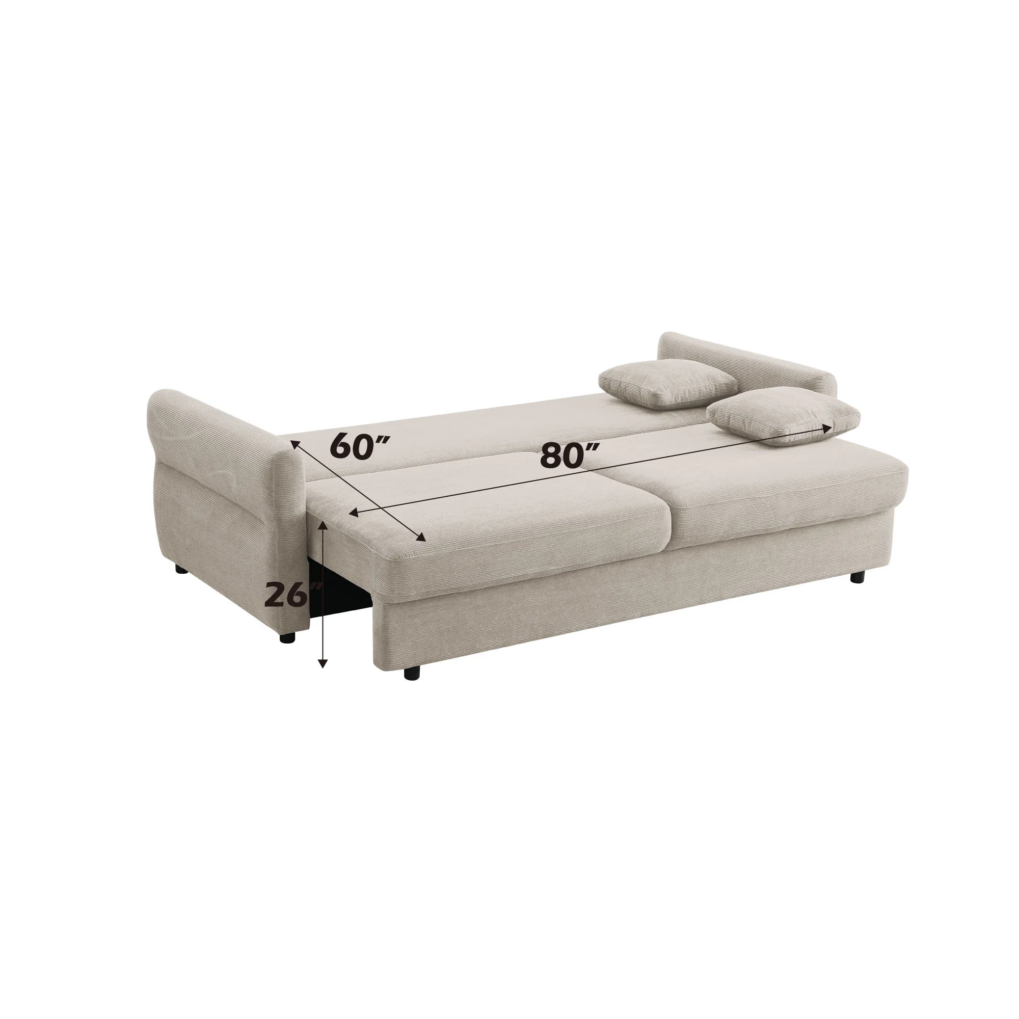 Haran - Pull Out Sleeper Sofa With Storage - Image 4