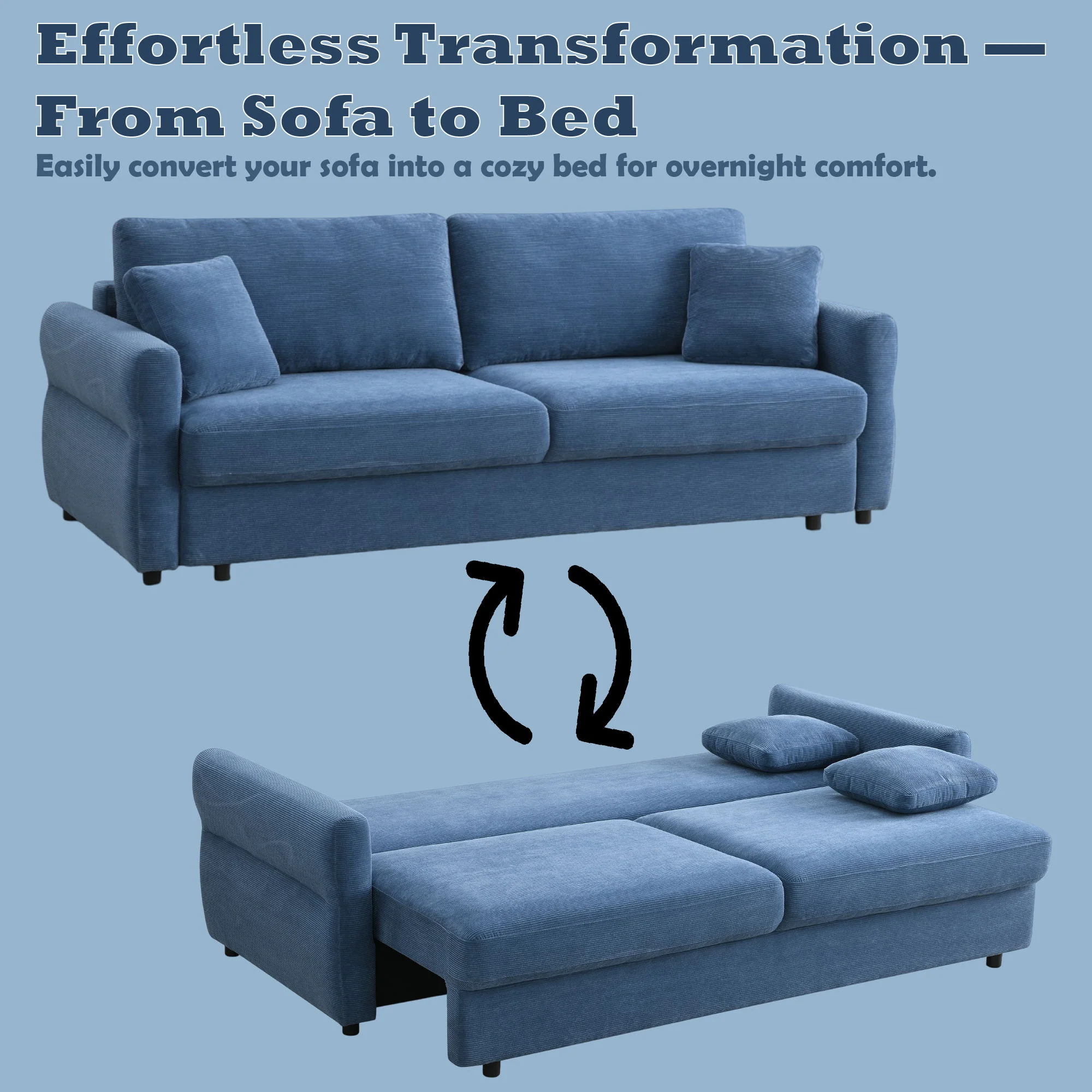 Haran - Pull Out Sleeper Sofa With Storage - Image 8