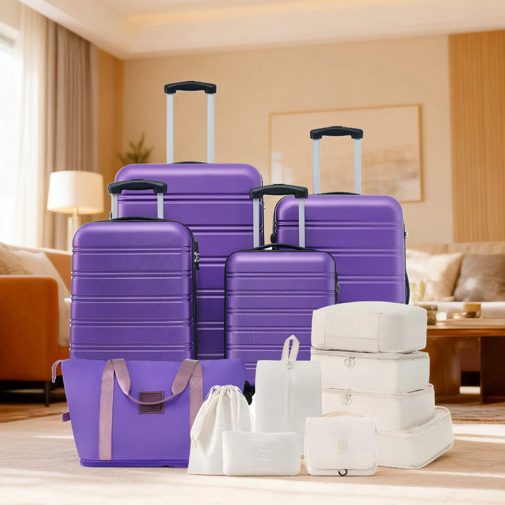 Hardshell Luggage Sets 4 Pieces + Bag Spinner Suitcase With Tsa Lock Lightweight - 16" / 20" / 24" / 28" Luggages - Image 17