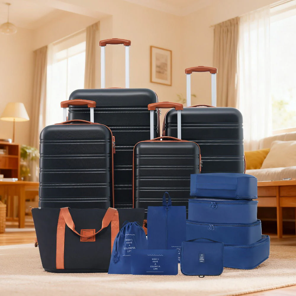 Hardshell Luggage Sets 4 Pieces + Bag Spinner Suitcase With Tsa Lock Lightweight - 16" / 20" / 24" / 28" Luggages - Image 44