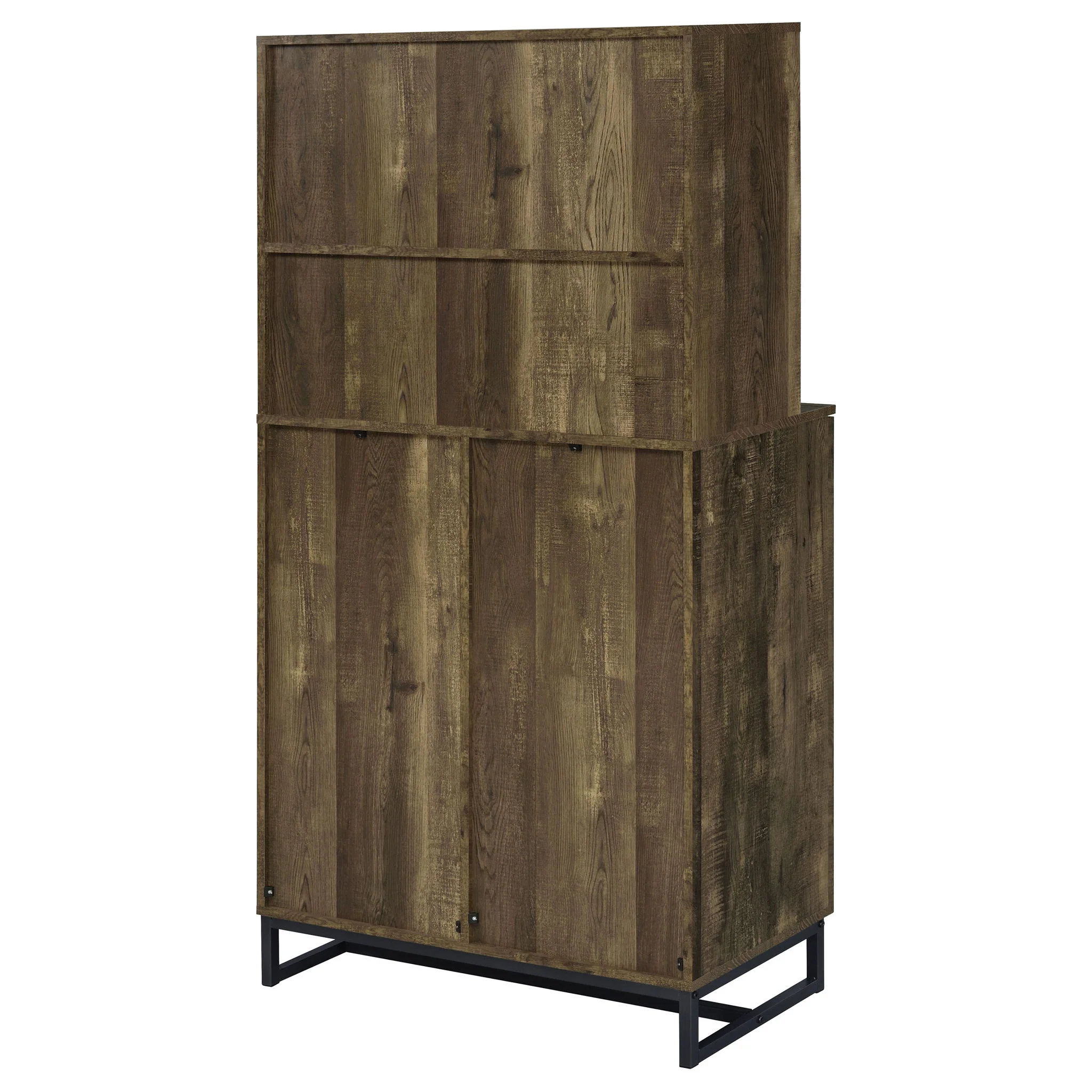 Harlie - 2 Door Wine Cabinet - Oak - Image 5