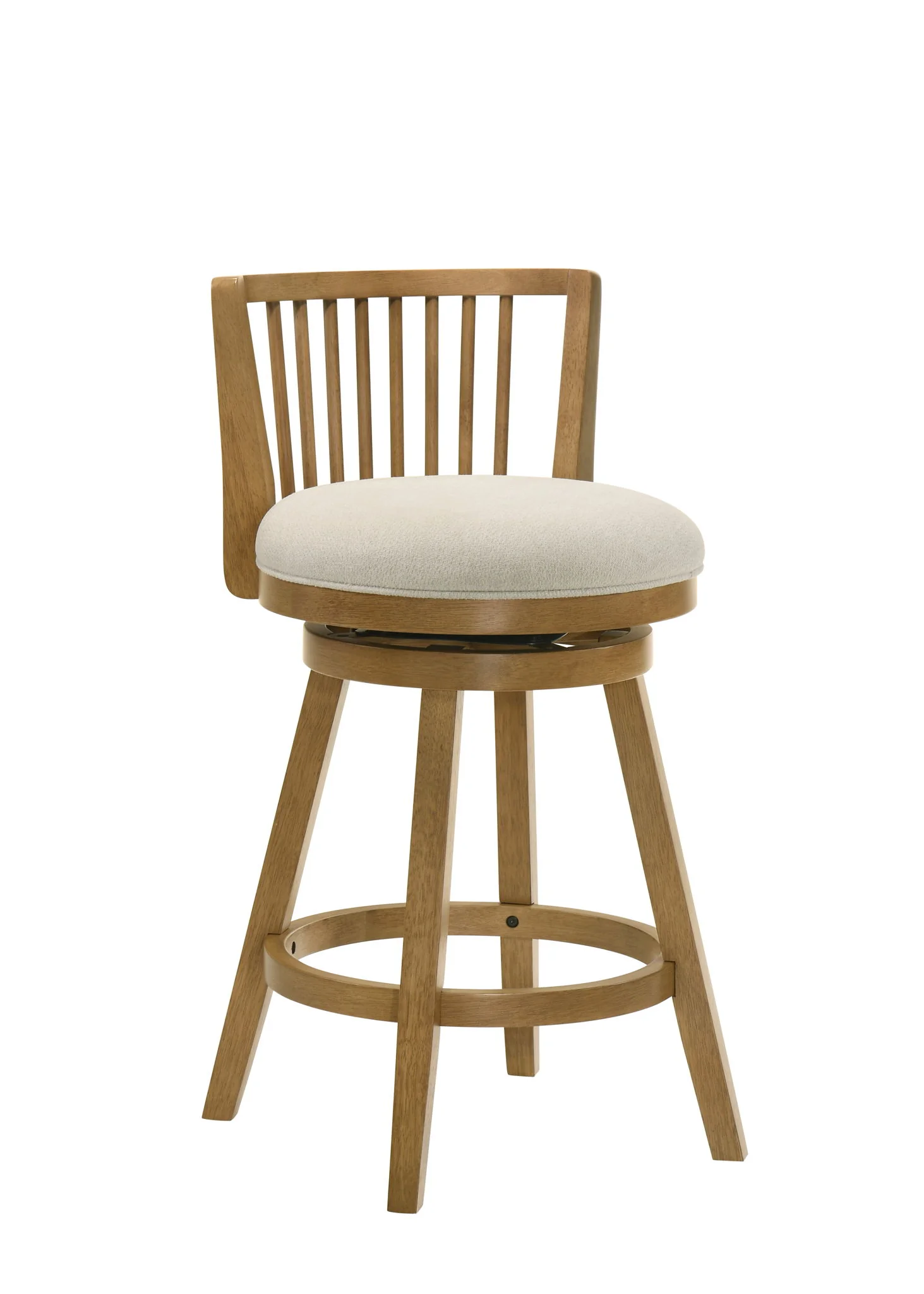 Harper - 26" Amber Glow Counter Height Rubberwood Swivel Barstool - Image 13