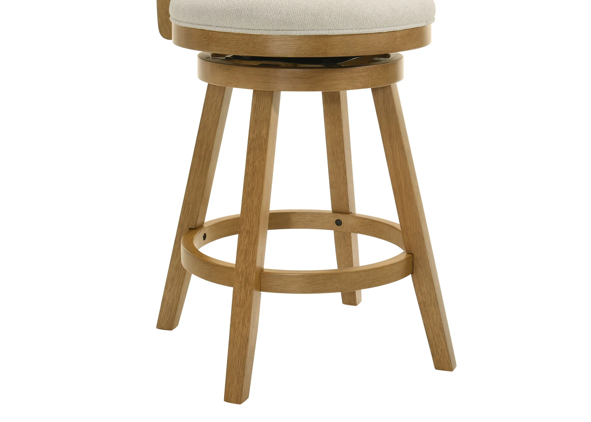 Harper - 26" Amber Glow Counter Height Rubberwood Swivel Barstool - Image 20