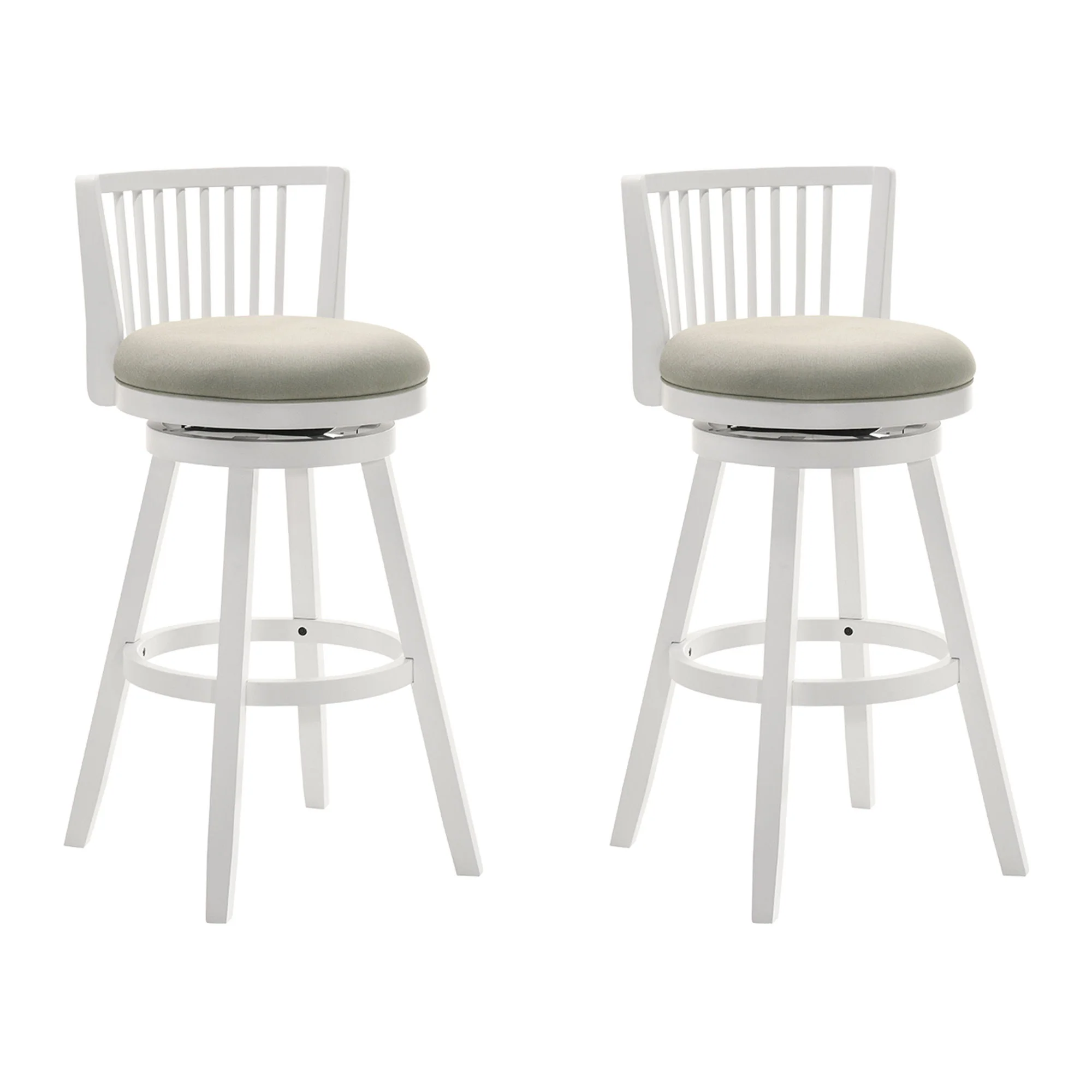 Harper - 26" Amber Glow Counter Height Rubberwood Swivel Barstool - Image 4
