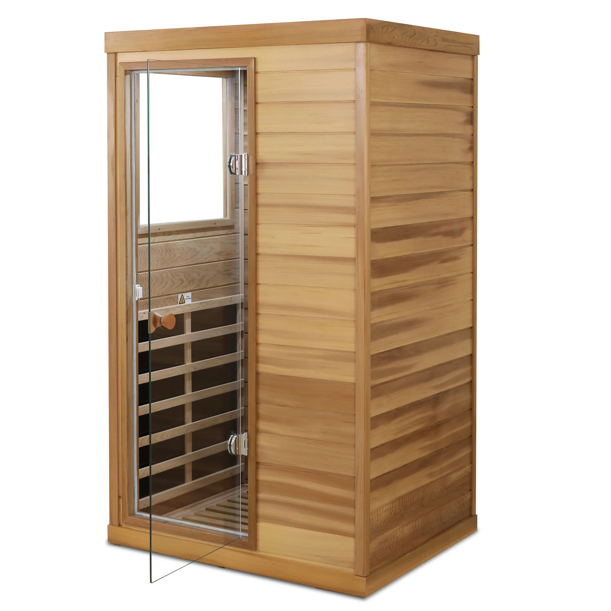 Hemlock Mini 1 Person Far Infrared Door Indoor Sauna Room - Image 23