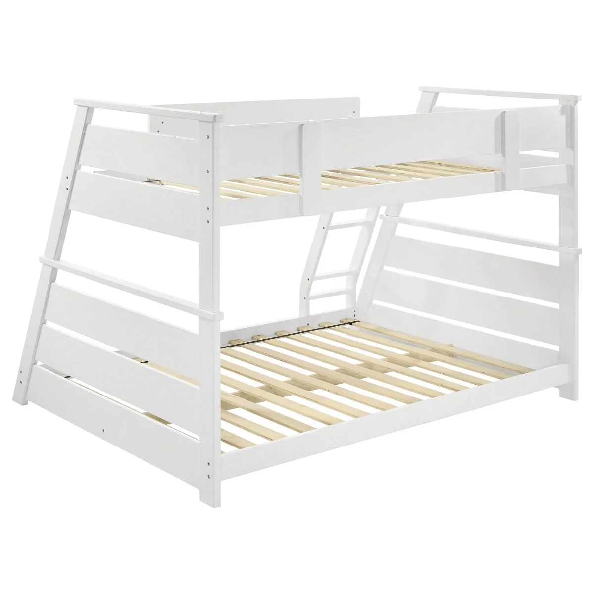 Holden Twin Over Full Bunk Bed in White Wood Veneer - Image 8