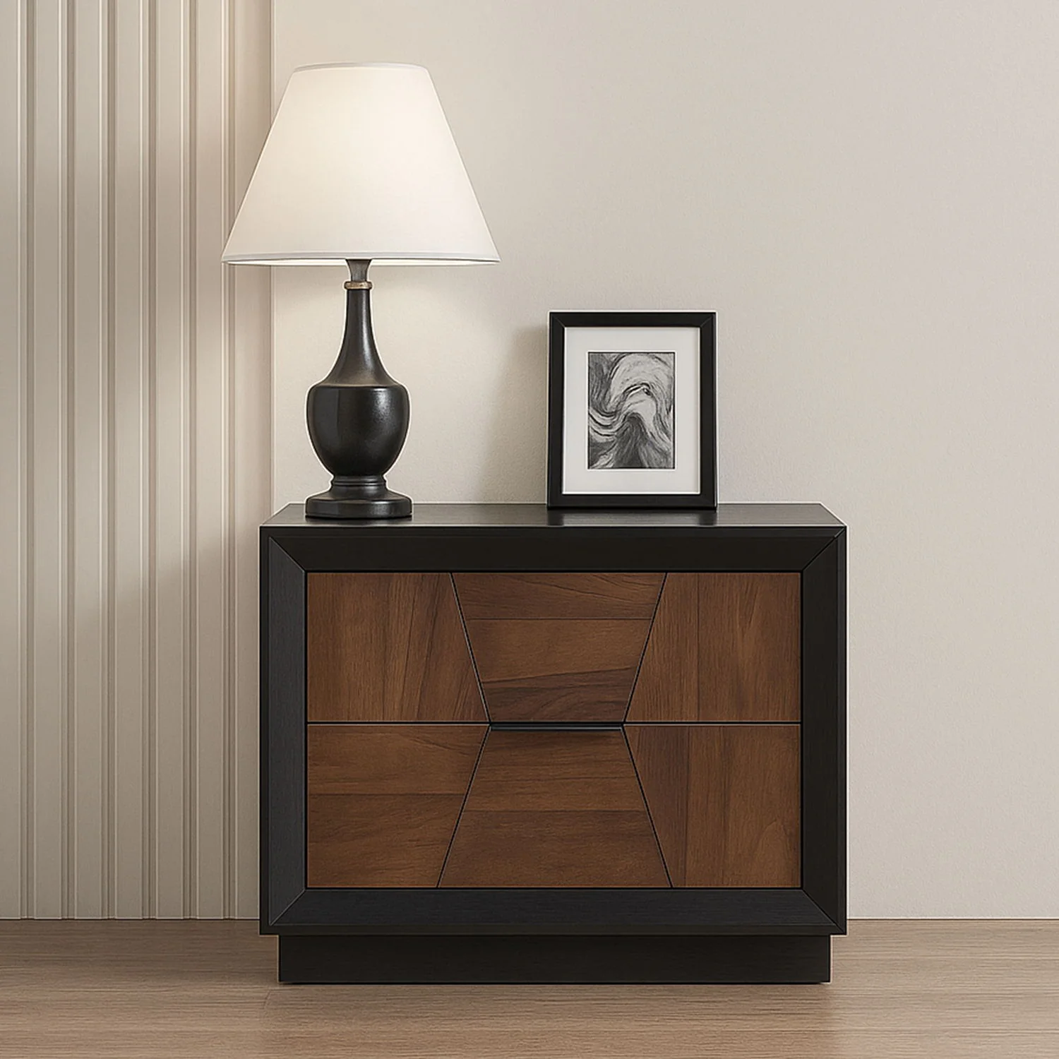 Houston - 2 Drawer Nightstand - Walnut - Image 4