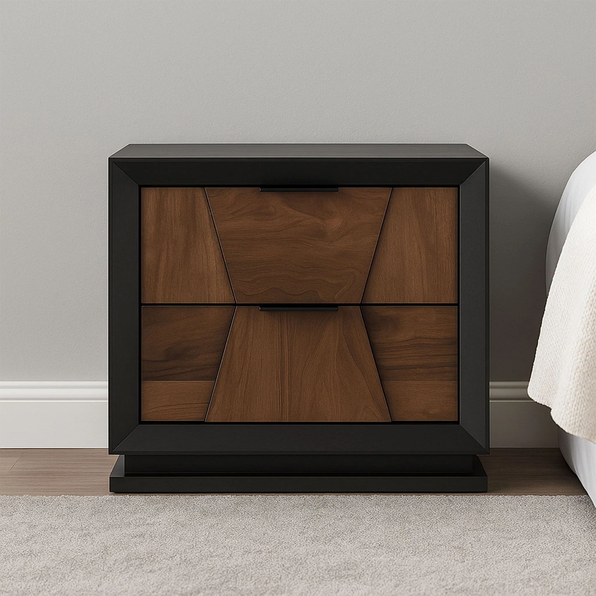 Houston - 2 Drawer Nightstand - Walnut - Image 5