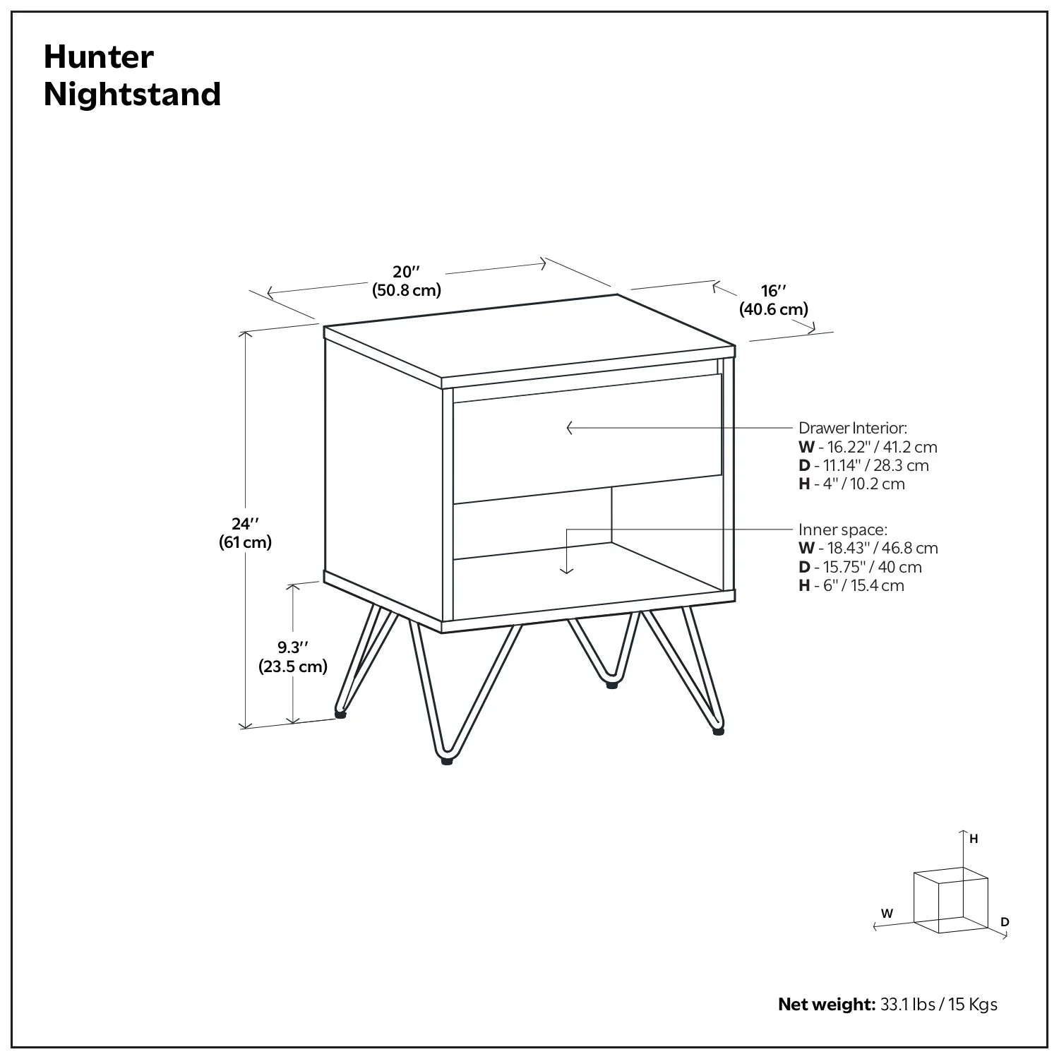 Hunter - Nightstand - Image 5