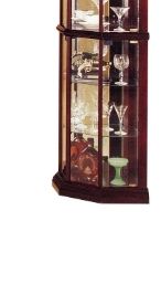 Huxley - Curio Cabinet (Corner) - Cherry - Image 3