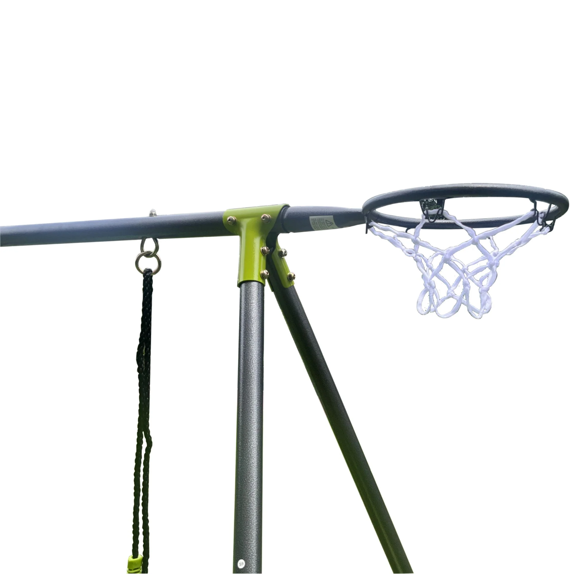Interesting Six Function Swingset With Net Swing Metal Plastic Safe Swing Set 440Lbs For Outdoor Playground For Age 3+ With 31.5" Net Swing - / - Image 12